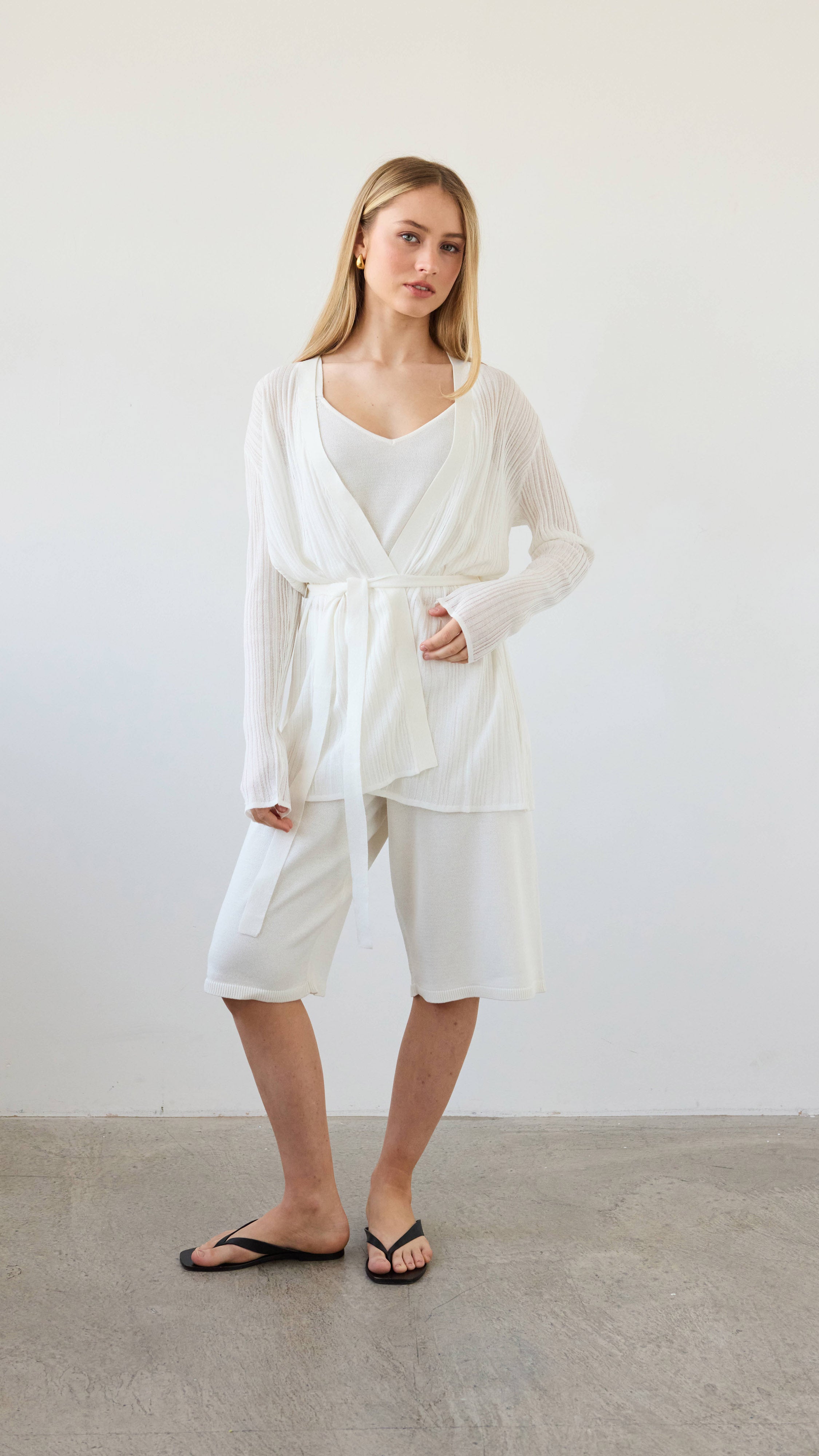 Ava Vest Top - White