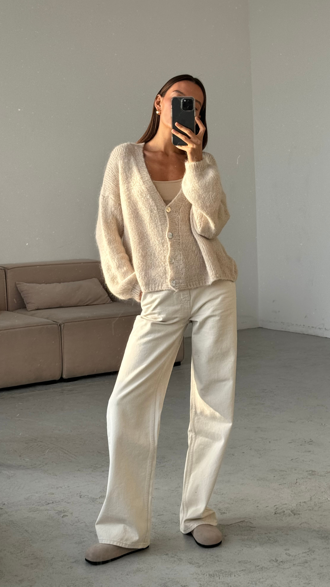 Ruby Cardigan - Stone