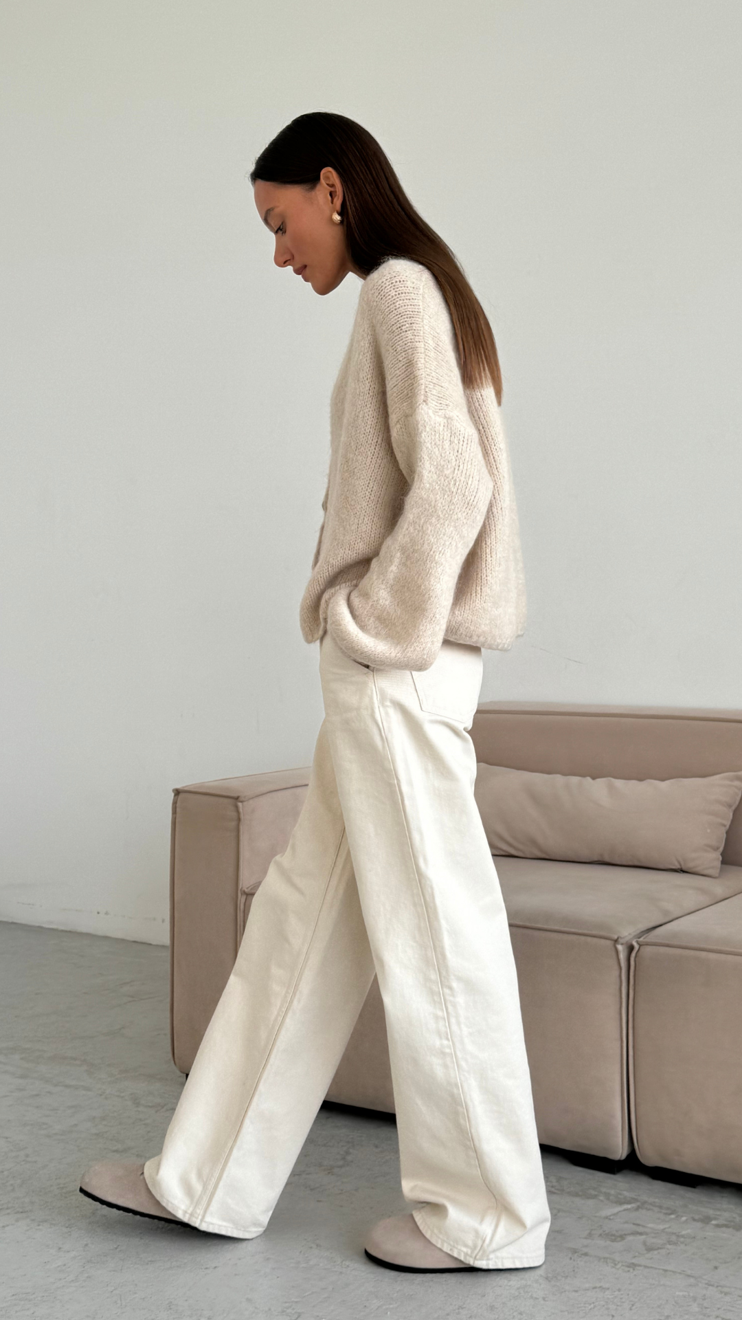 Ruby Cardigan - Stone