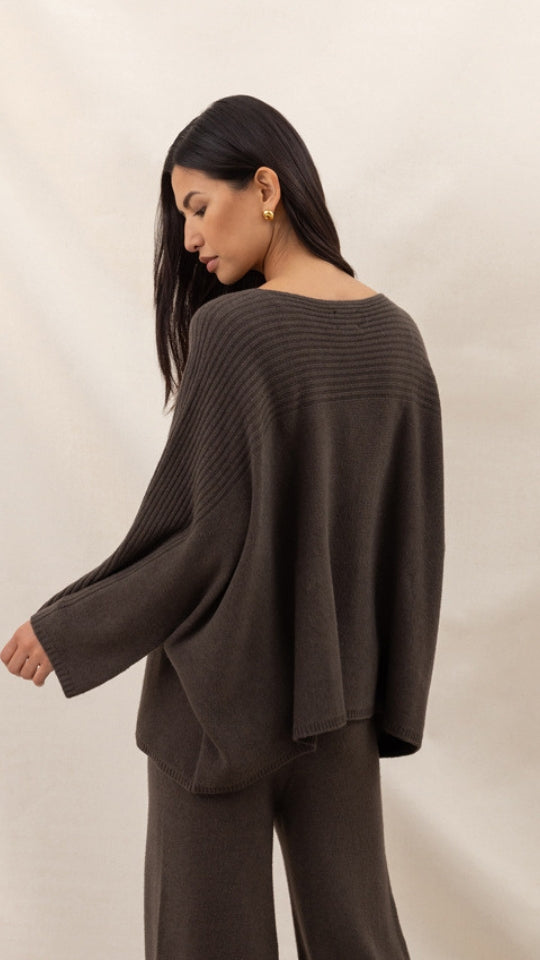 Cora Sweater - Dark Espresso