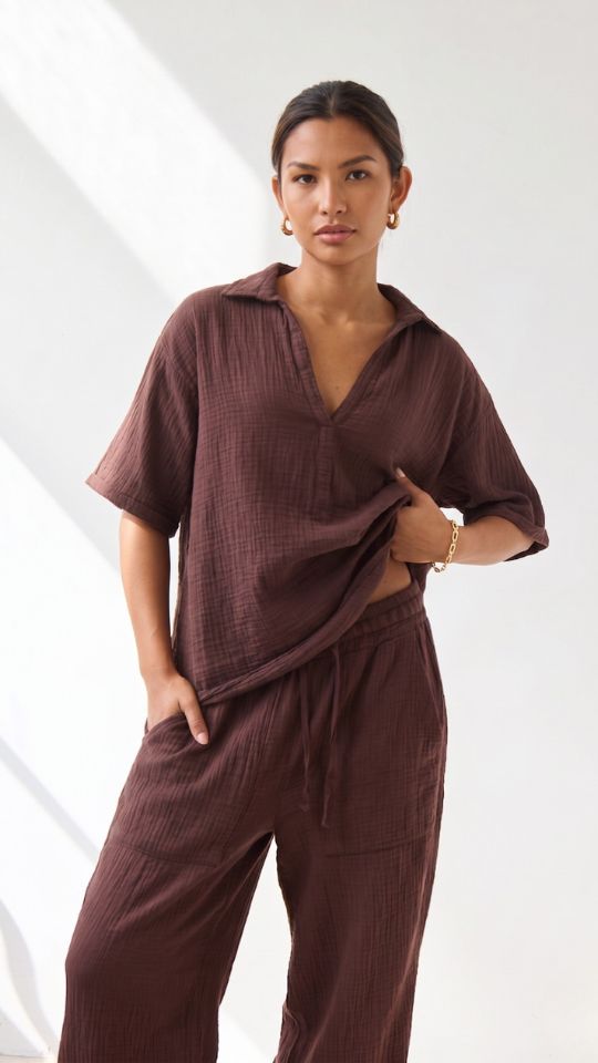 Mariana Shirt - Cocoa