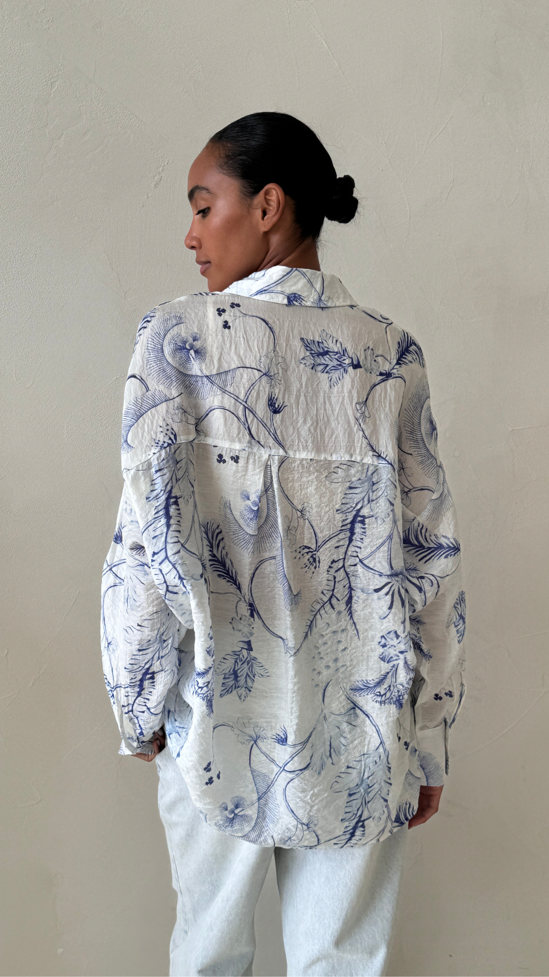 Maxine Shirt - Blue Print
