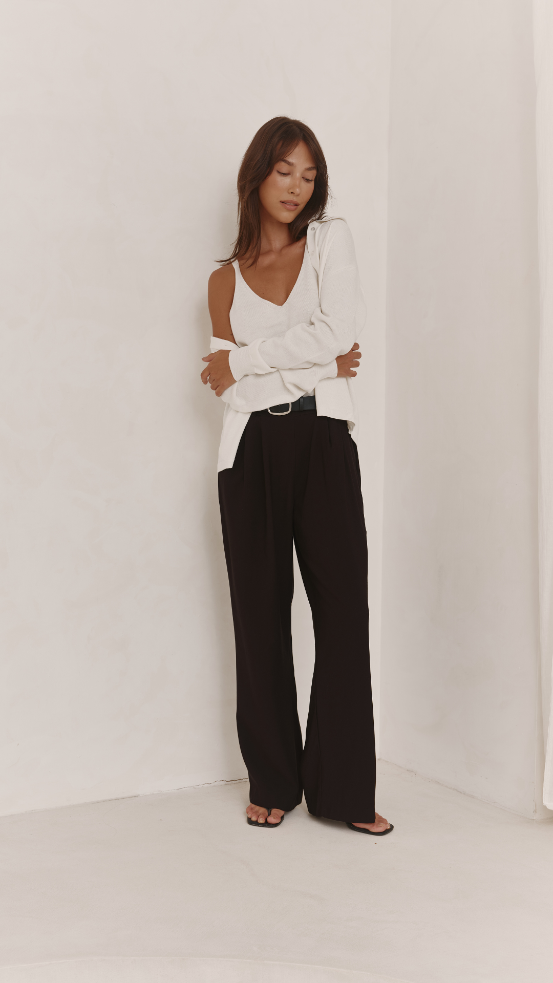 Ella Pleated Trousers - Black