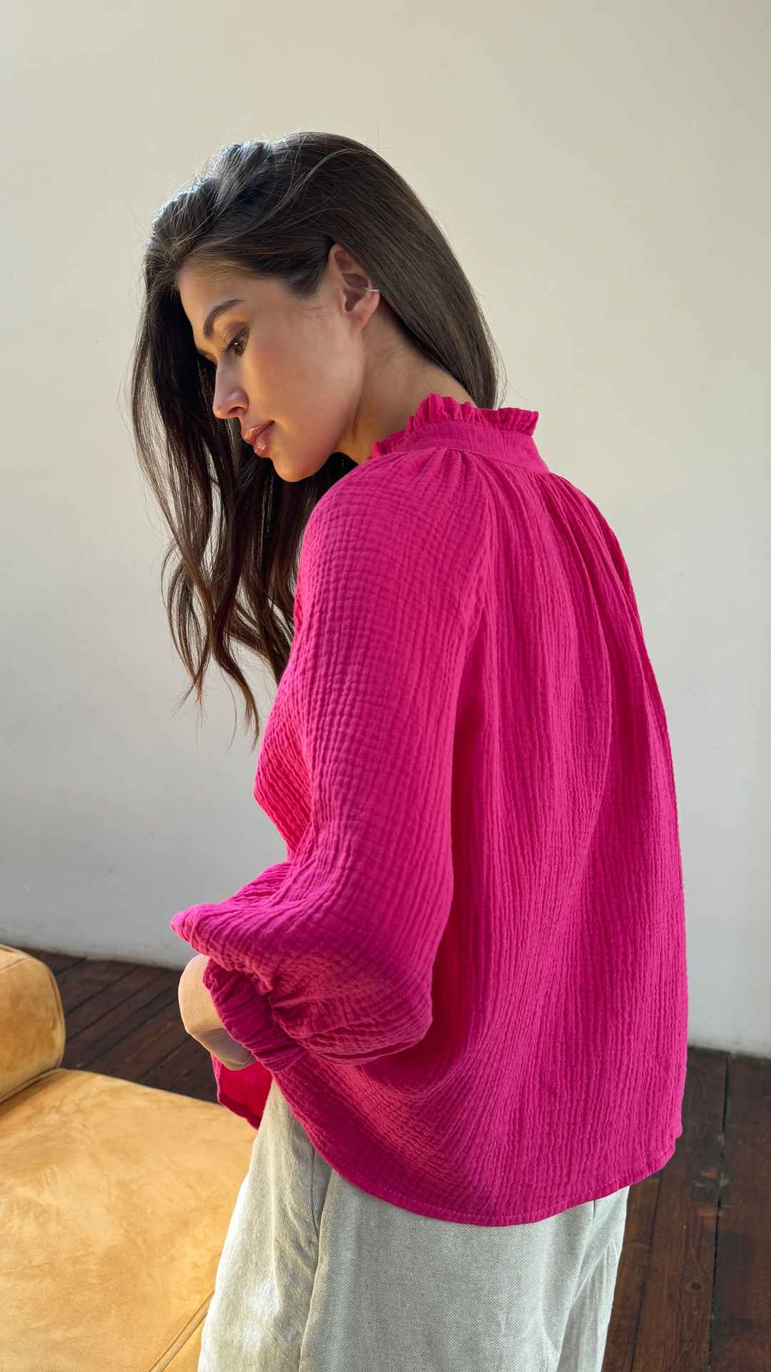 Maddie Shirt - Fuchsia
