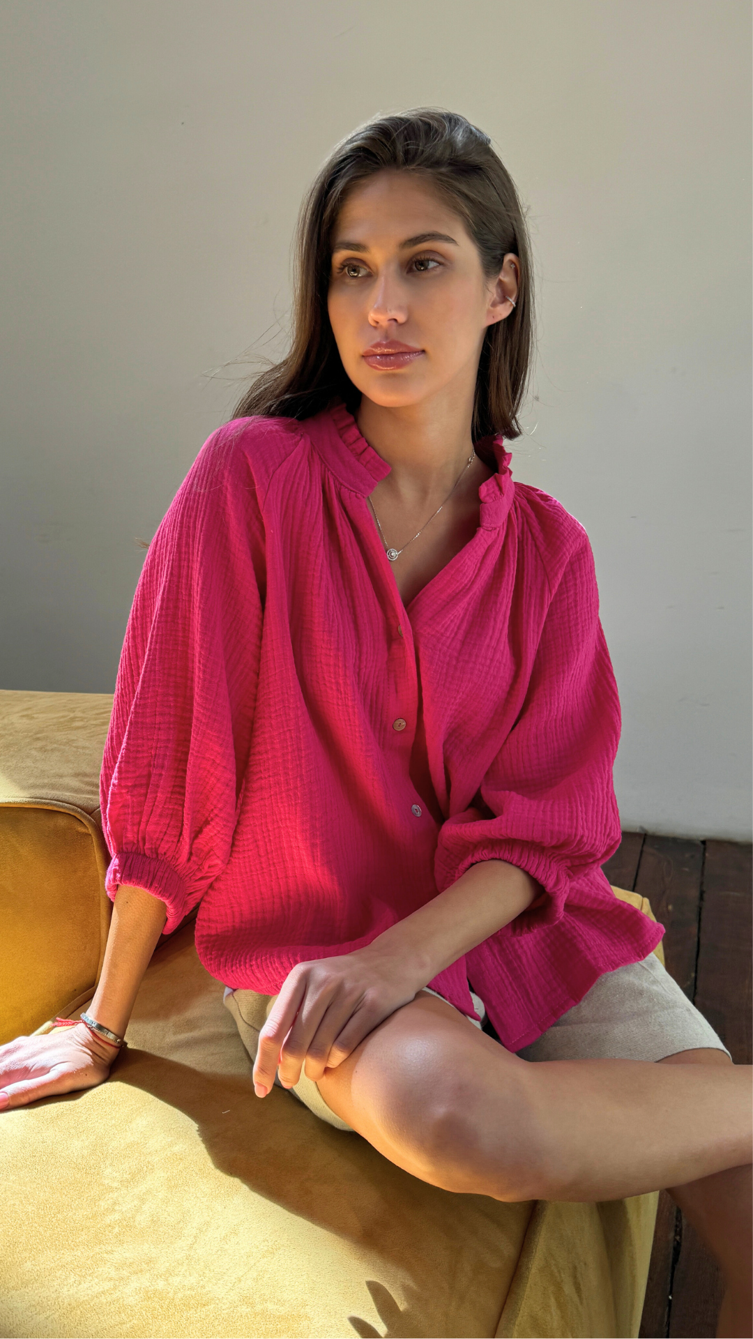 Maddie Shirt - Fuchsia