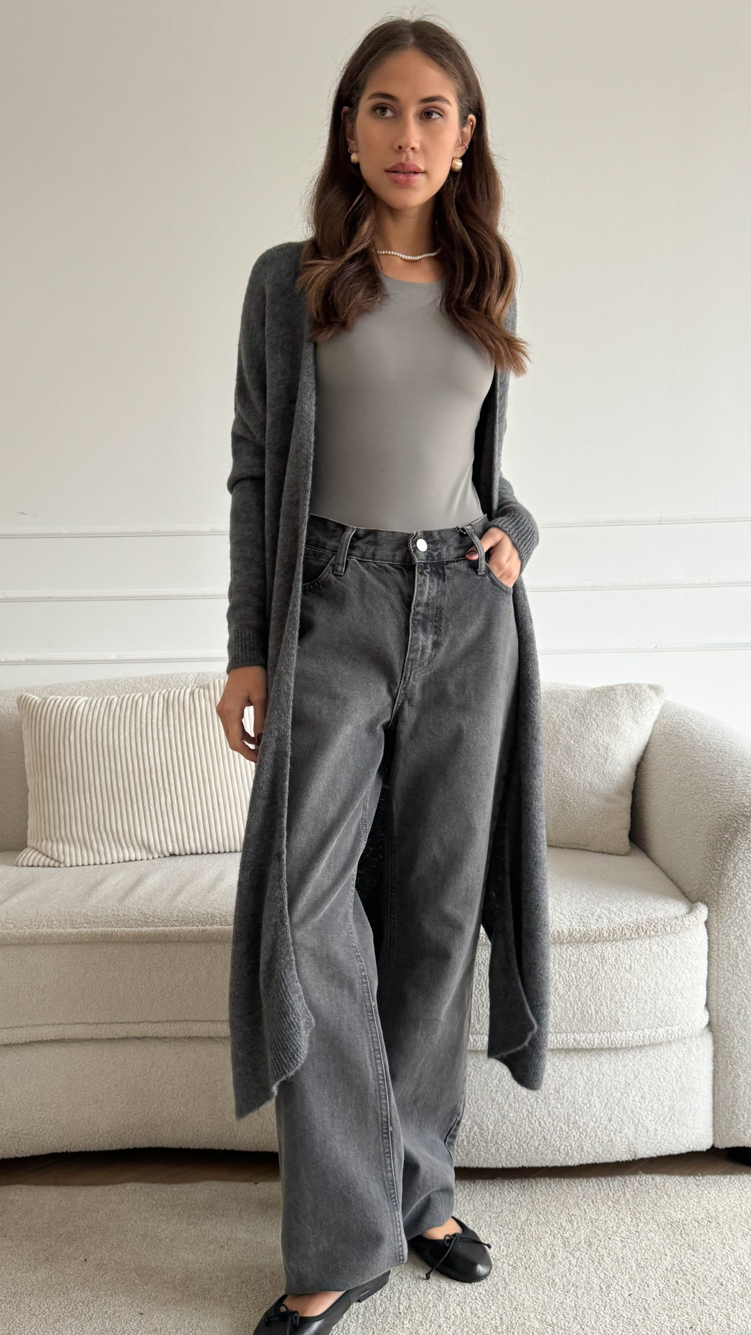 Ameera Cardigan - Anthracite