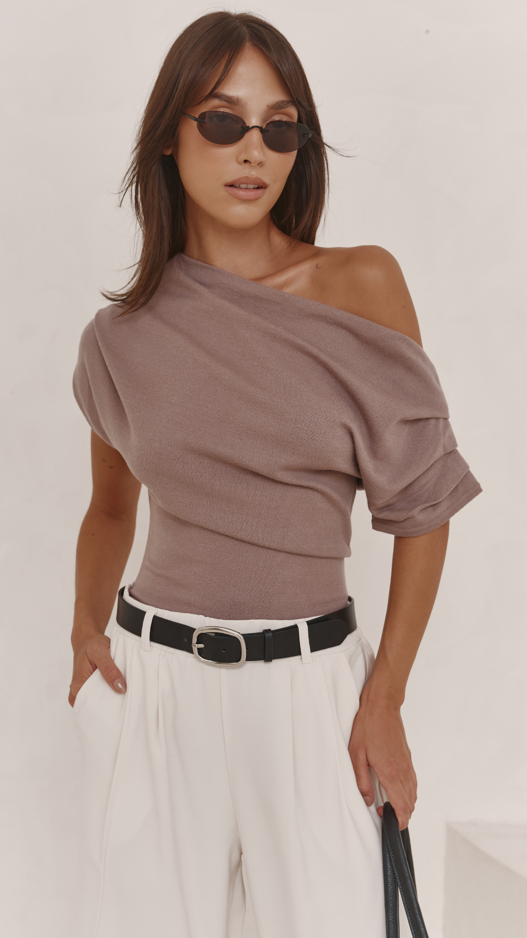 Ella Pleated Trousers - White