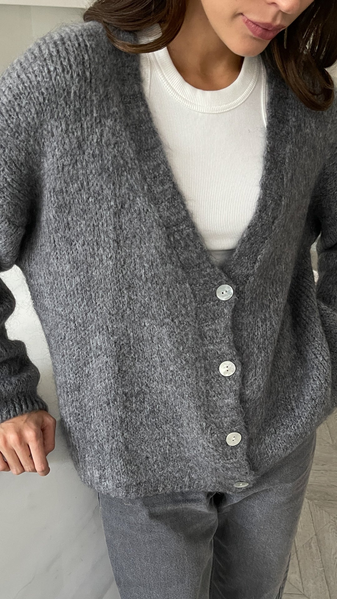 Ruby Cardigan - Dark Grey