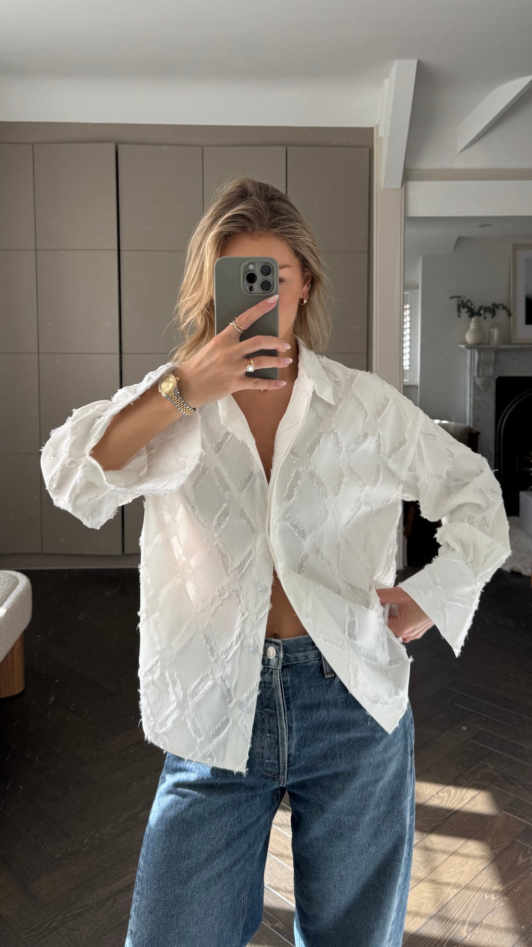 Marlowe Shirt - White Stripe