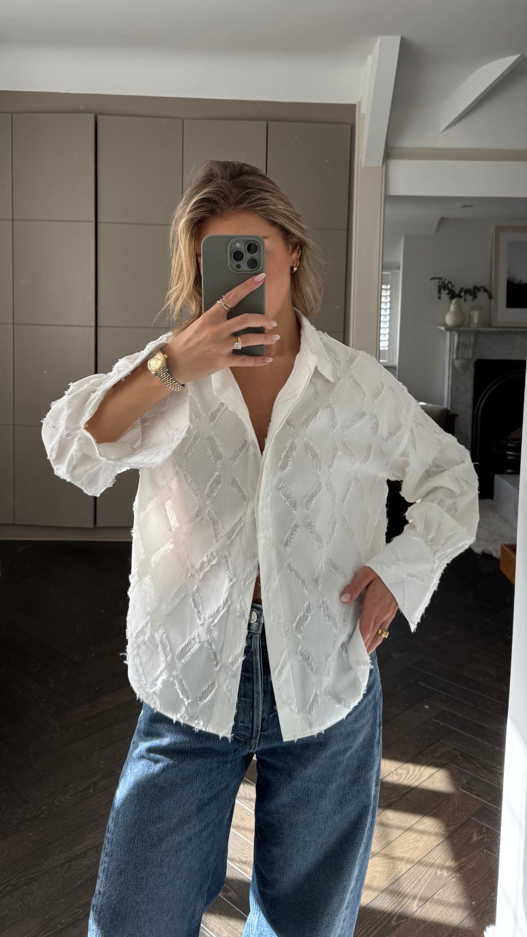 Marlowe Shirt - White Stripe