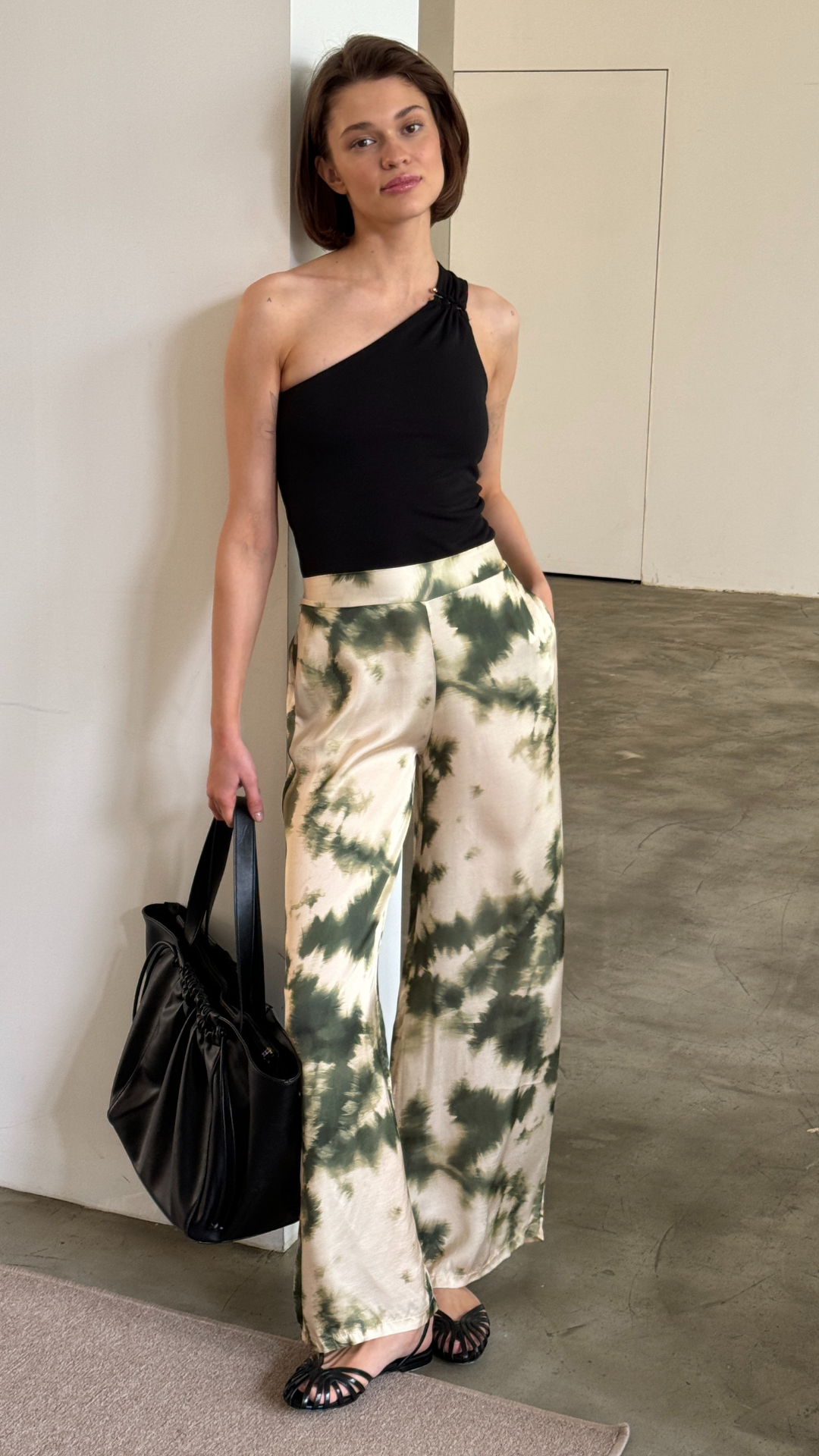 Emerson Trousers - Khaki Tie Dye Print