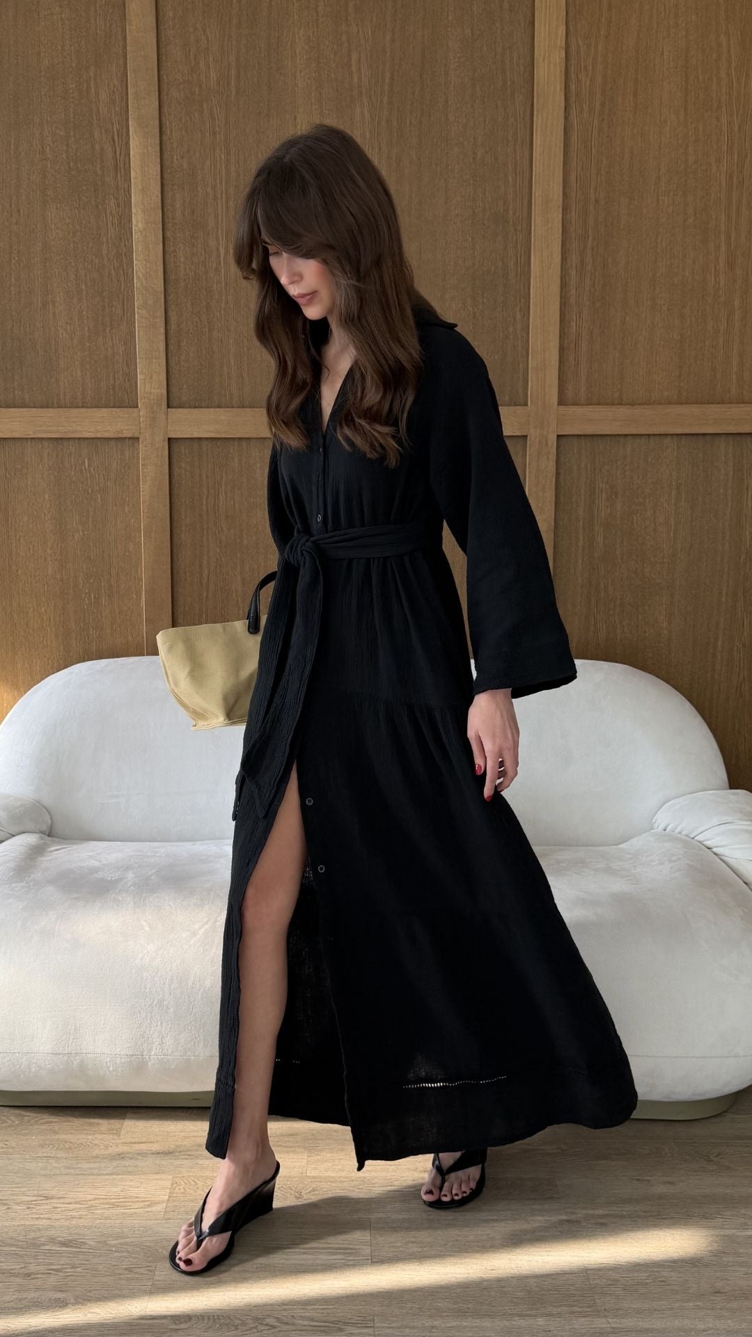 Marika Shirt Dress - Black