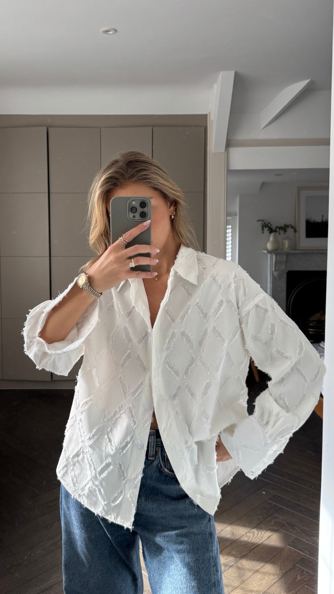 Marlowe Shirt - White Stripe