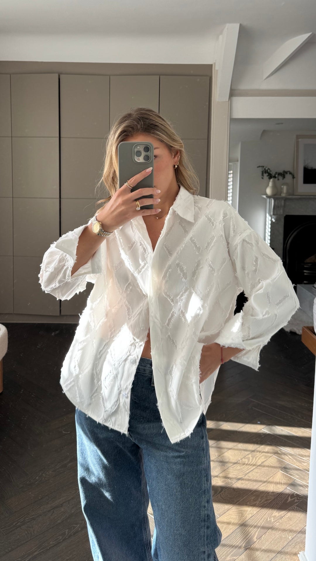 Marlowe Shirt - White Stripe