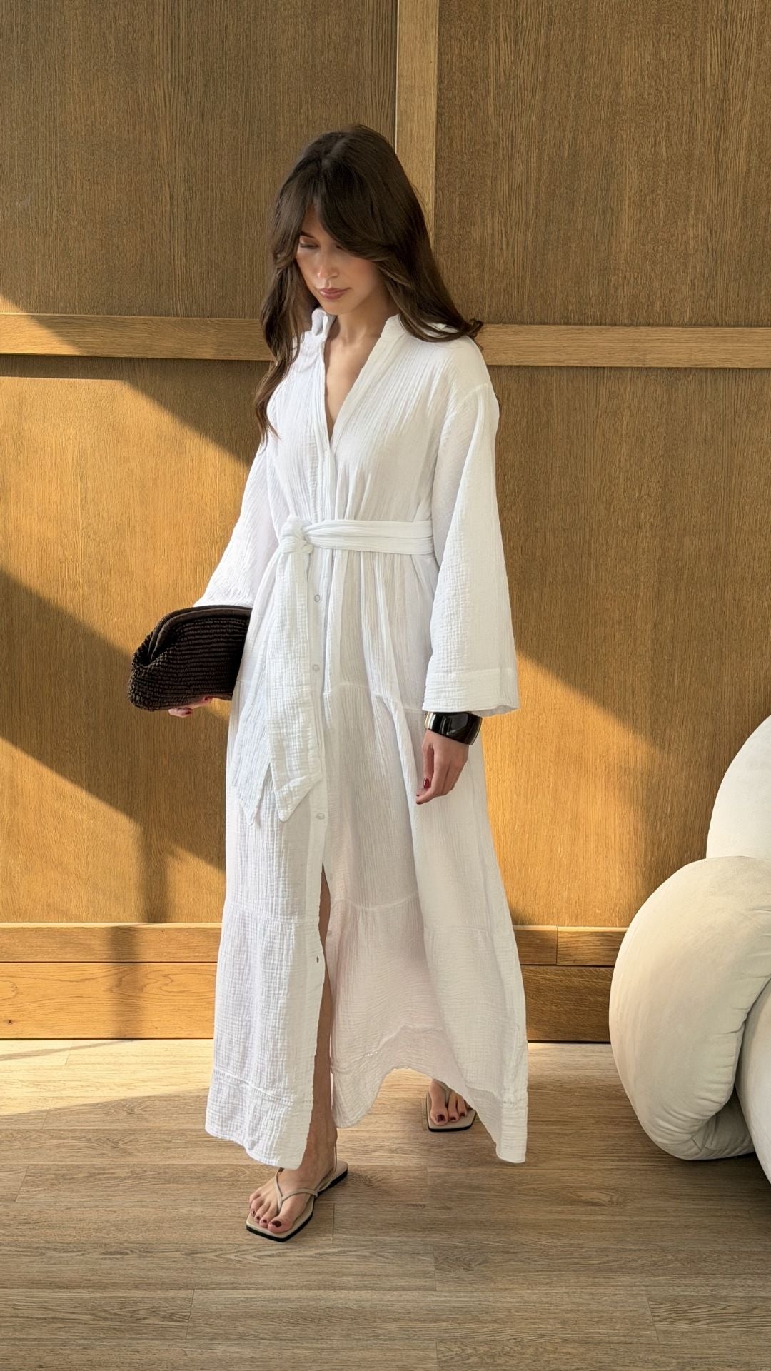 Marika Shirt Dress - White