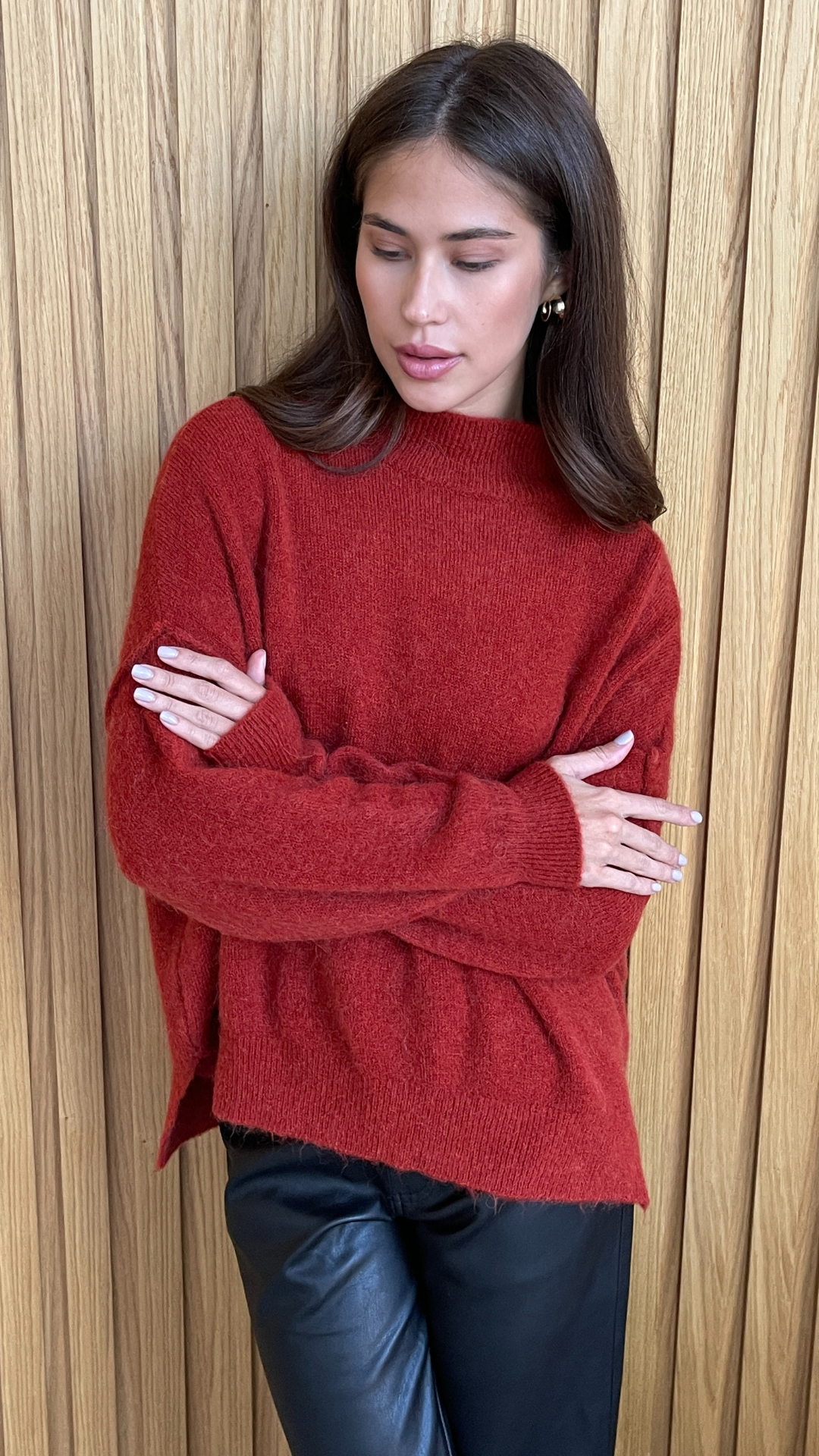 Josie Sweater - Cherry
