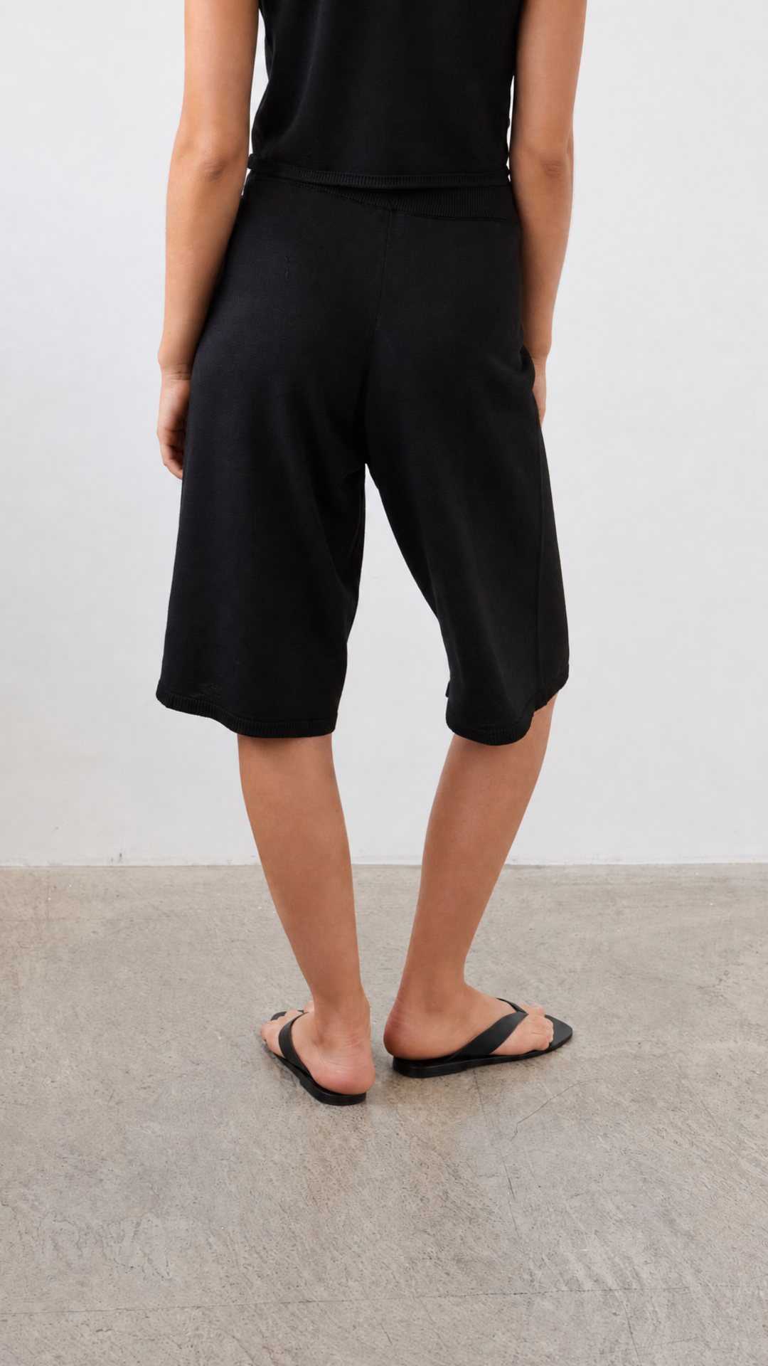 Faye Knit Bermuda - Black