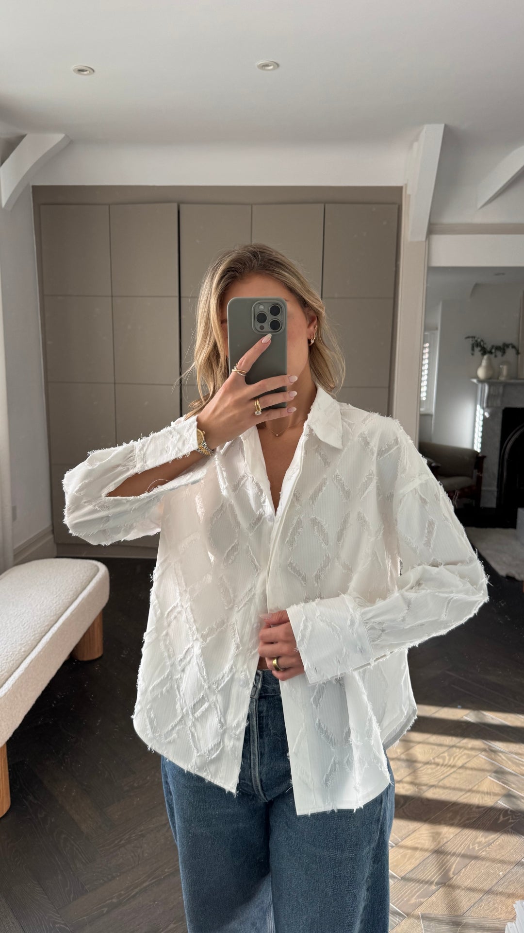 Marlowe Shirt - White Stripe