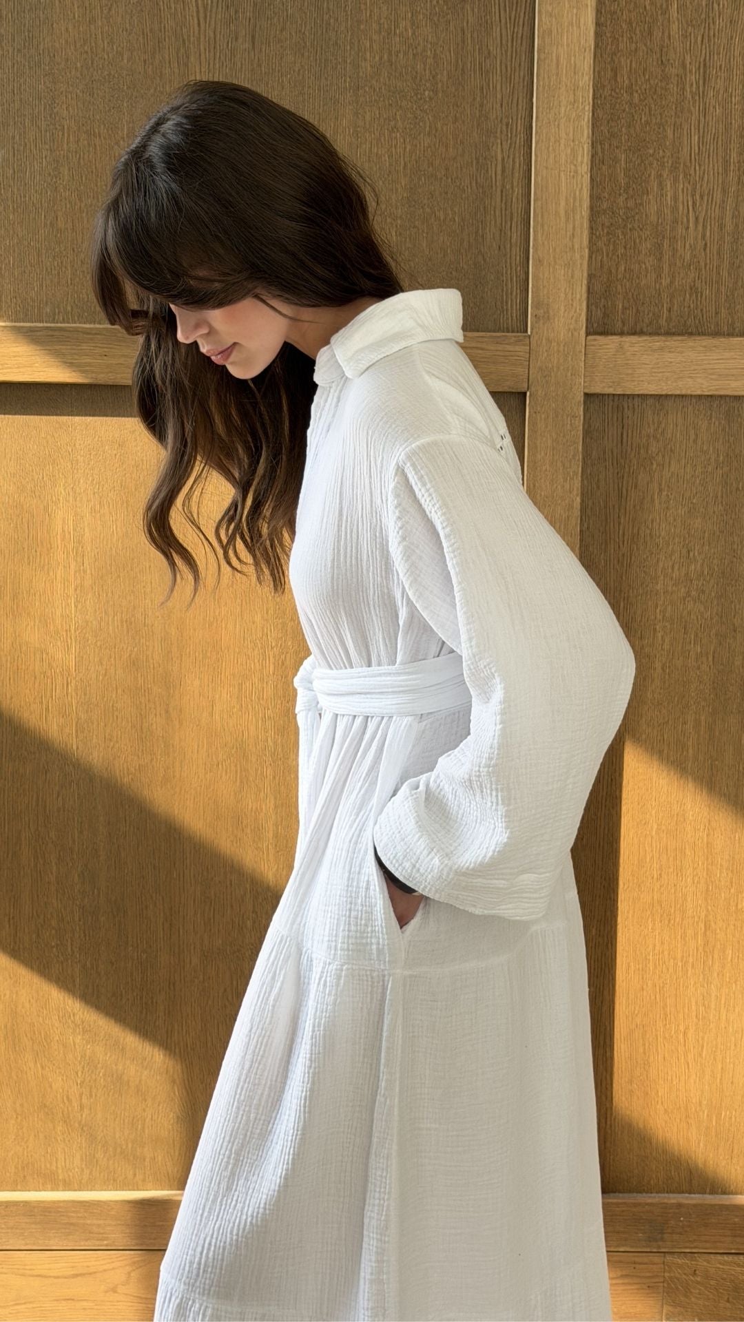 Marika Shirt Dress - White