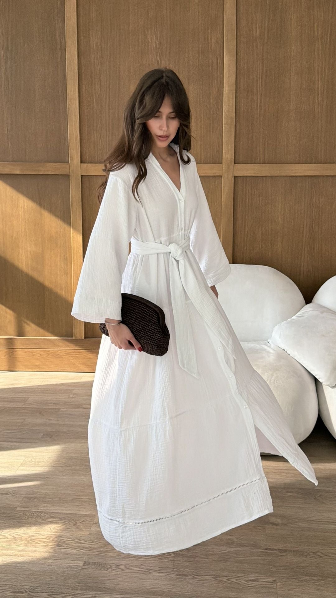 Marika Shirt Dress - White