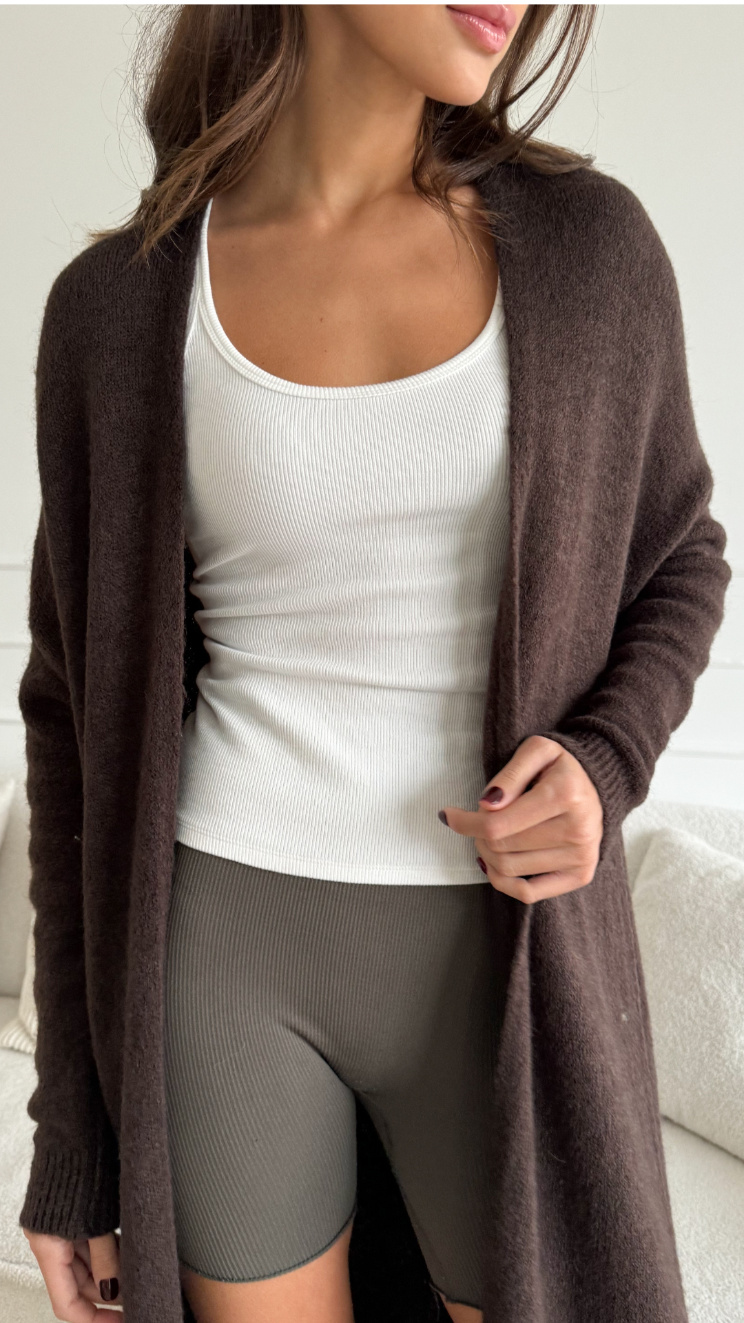 Ameera Cardigan - Dark Espresso