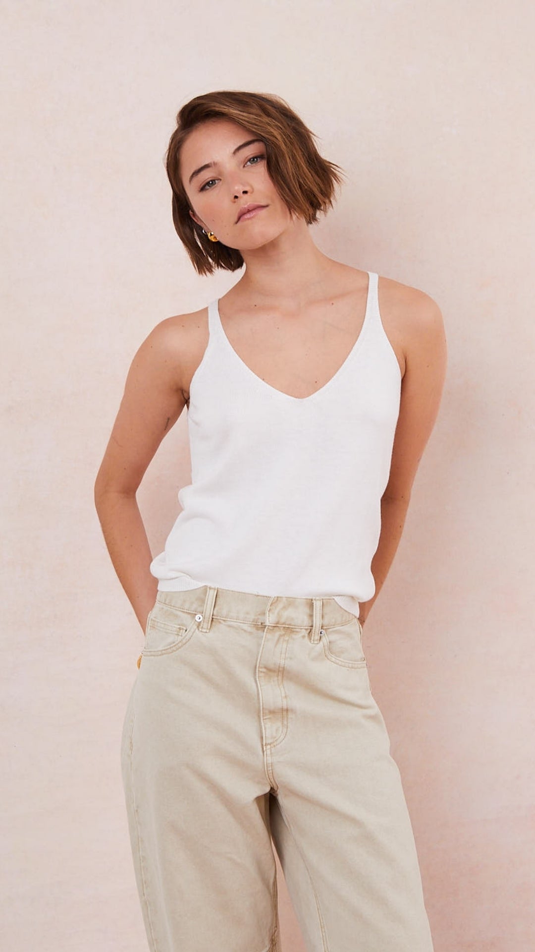 Kora Knitted Twin Set - Ivory