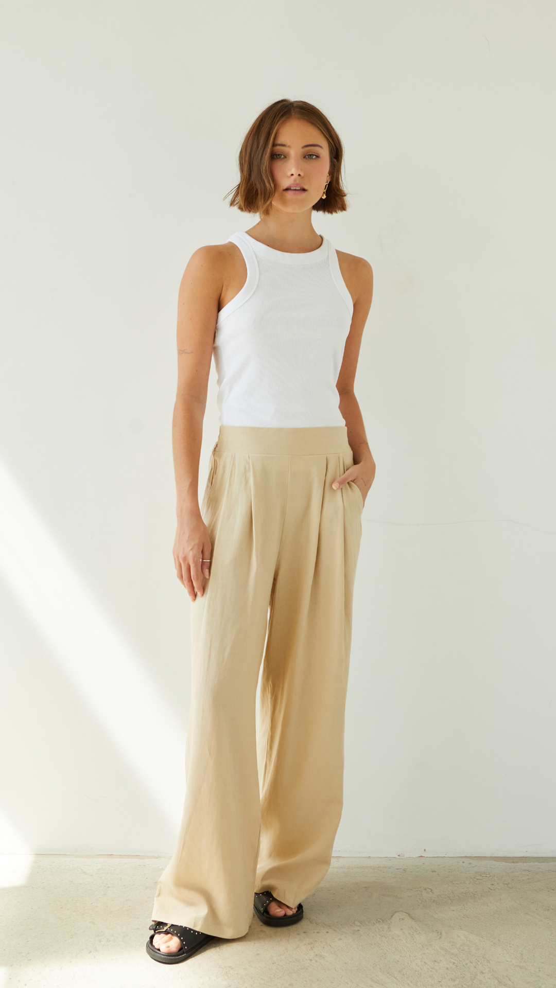 Alexis Linen Trousers - Sand