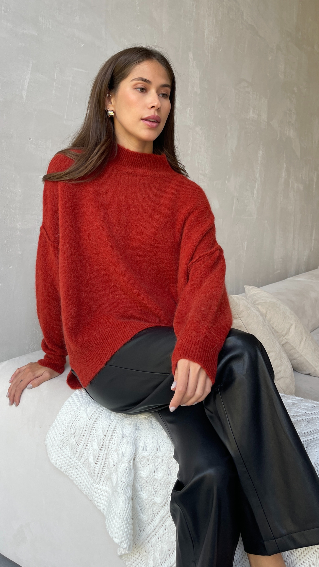 Josie Sweater - Cherry