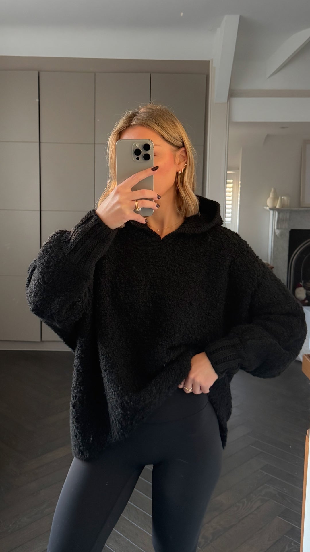 Giorgia Alpaca Sweater - Black