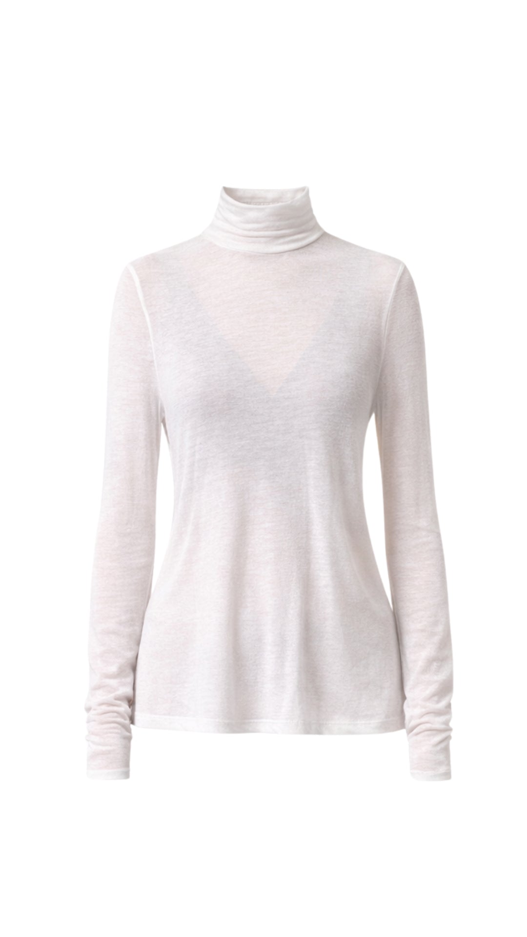 Demi Cashmere Jersey Top - White