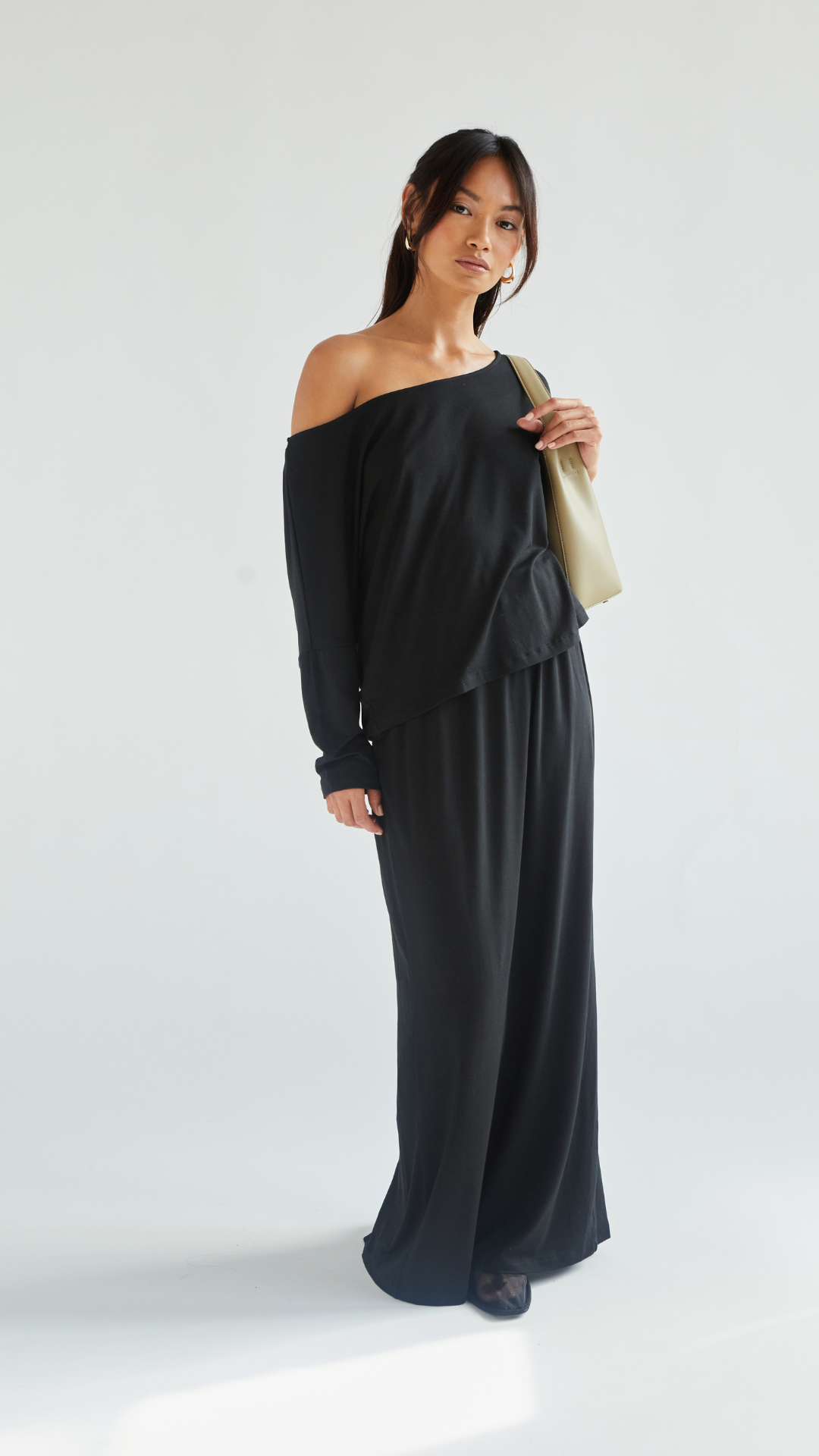 Aria Jersey Skirt - Black