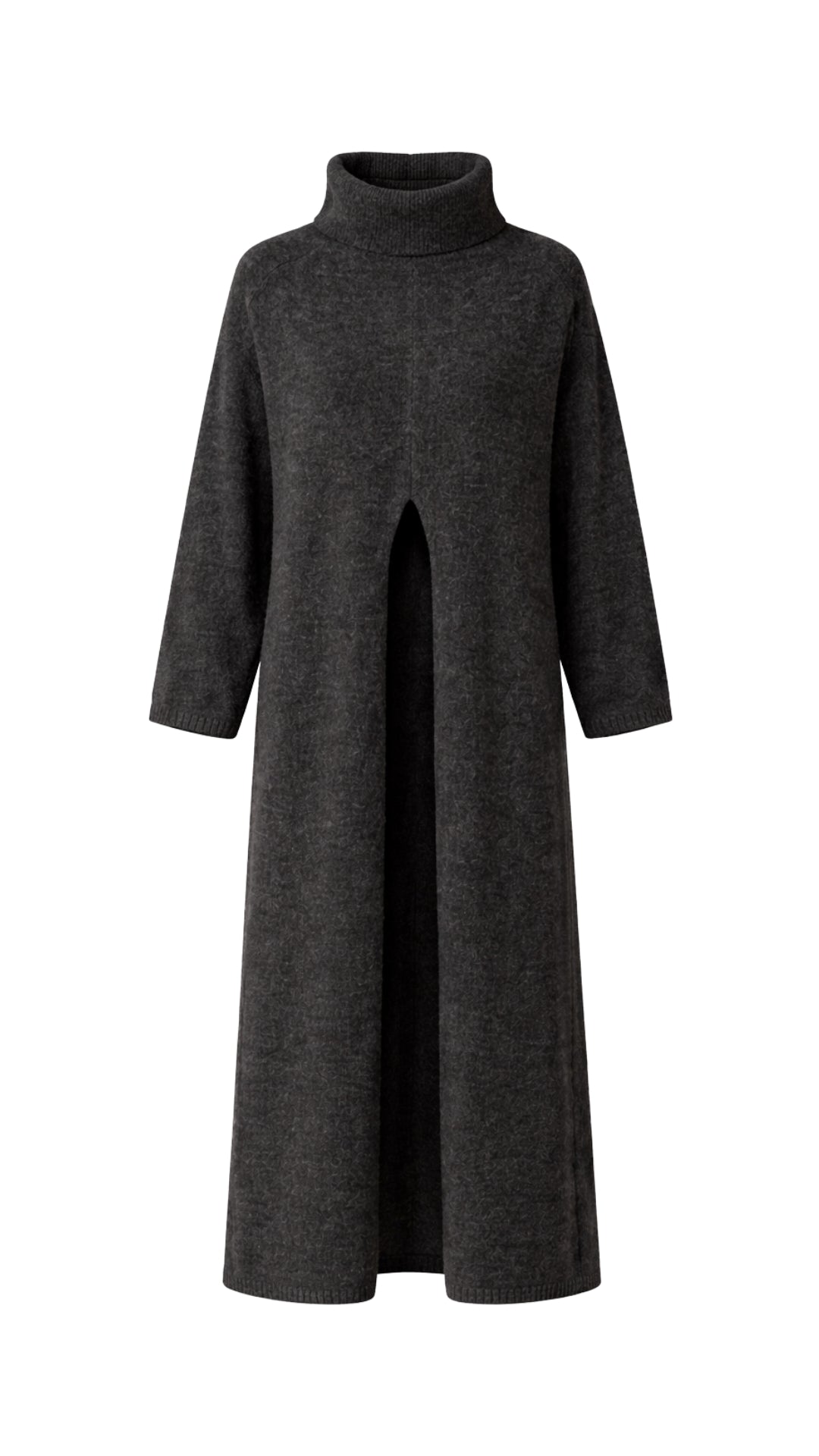 Vivienne Sweater Dress - Black Melange