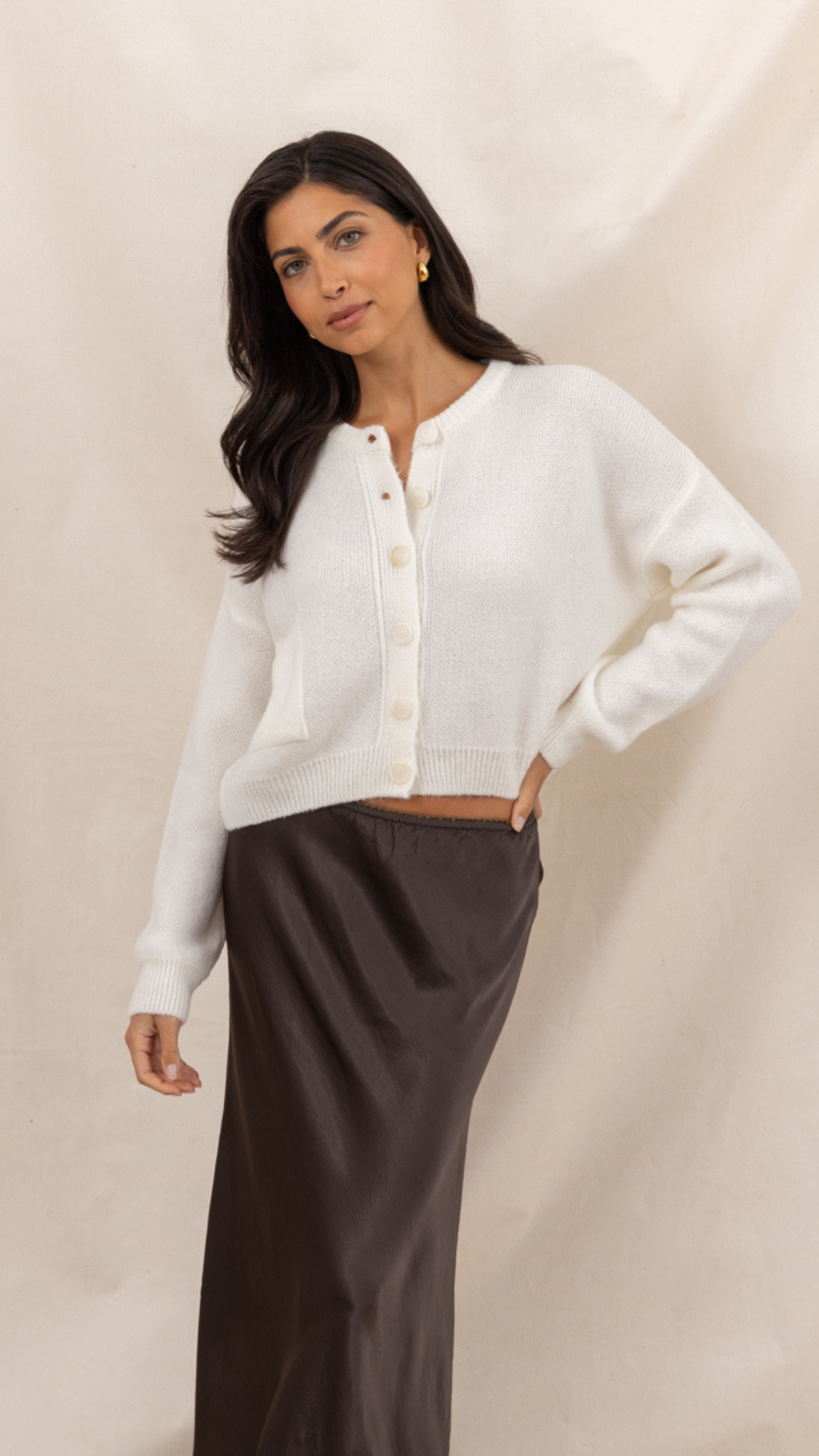 Carla Cardigan - Ivory