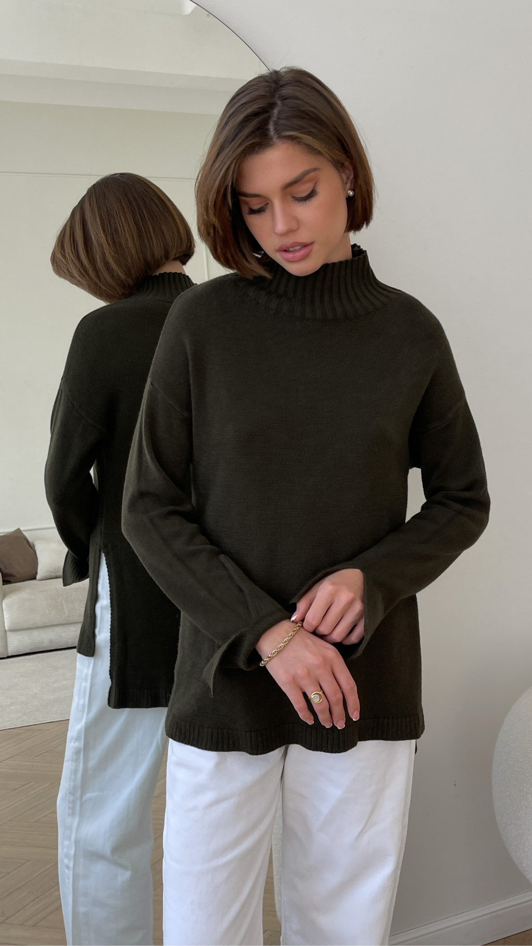 Mona Sweater - Sage Leaf