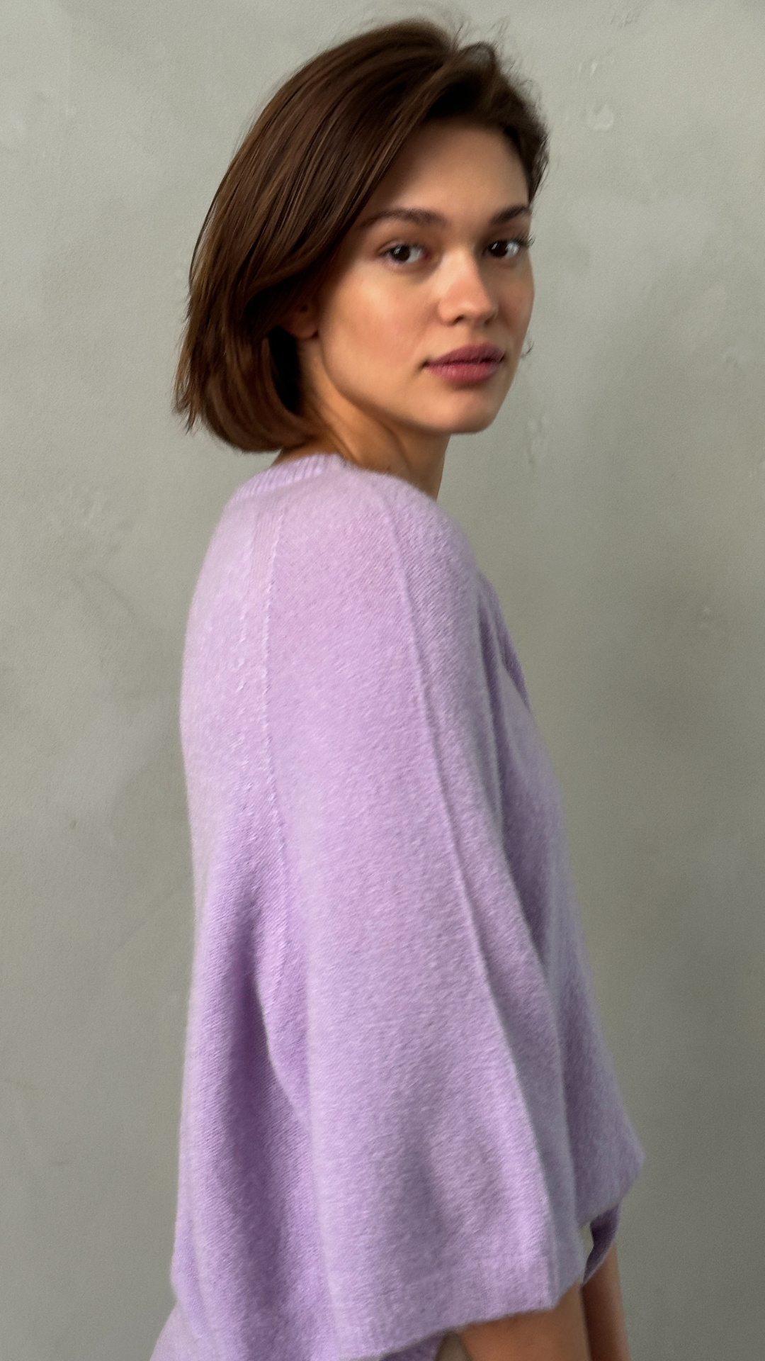 Piper Alpaca Knit - Lilac