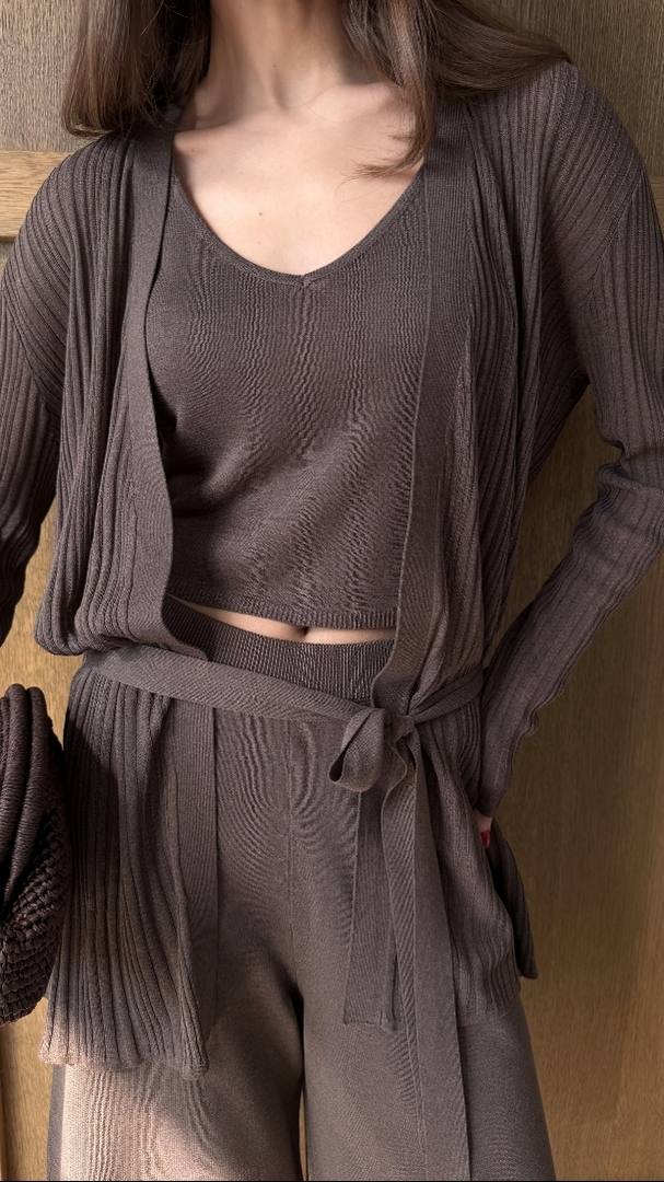 Faye Knit Bermuda - Mink