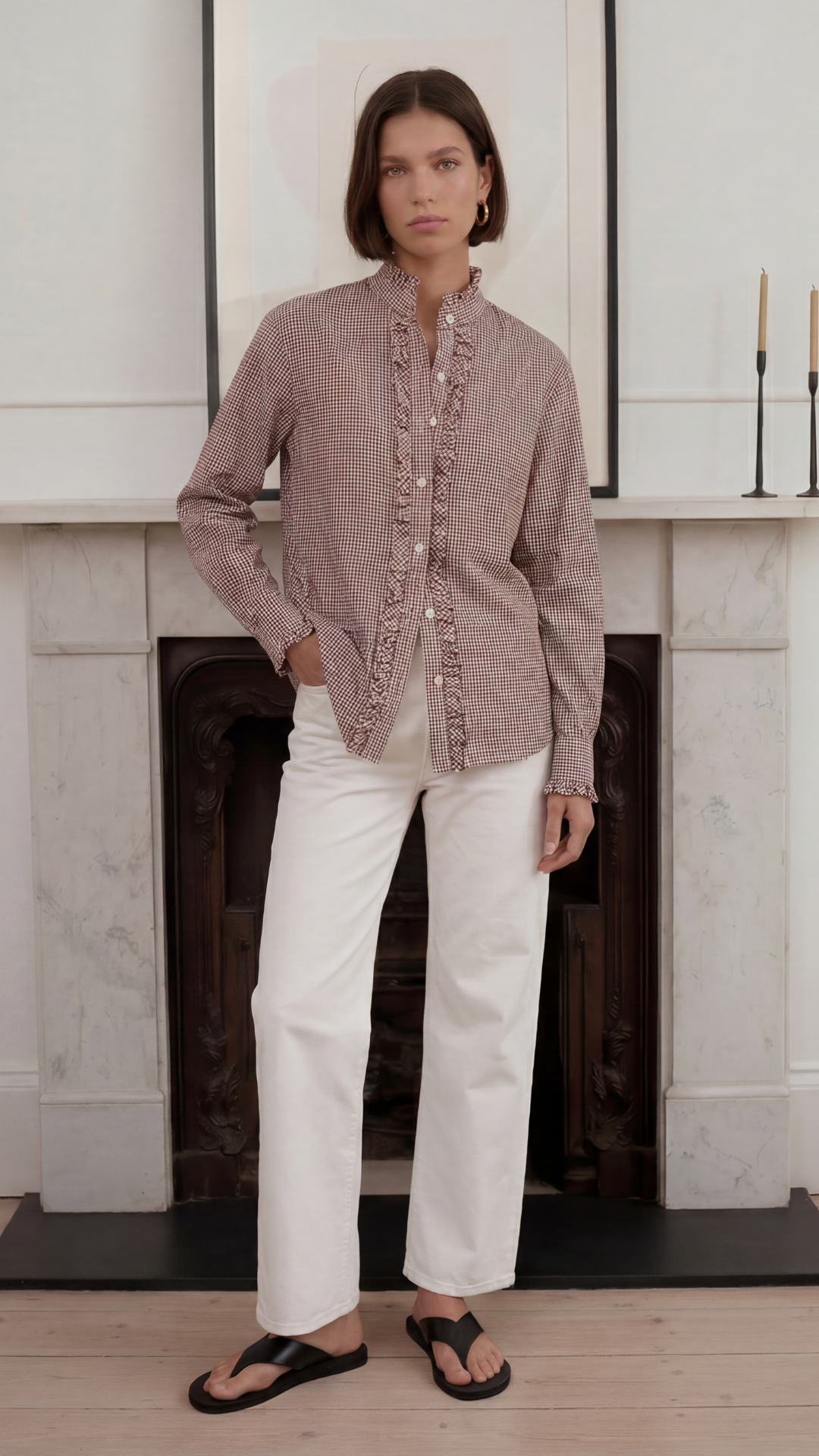 Daria Shirt - Brown Gingham