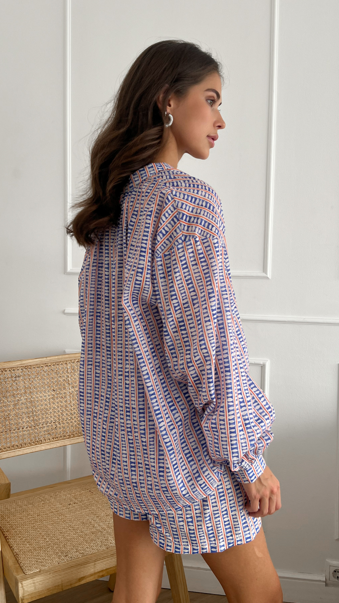 Ligia Cotton Set - Geometric Ink Print