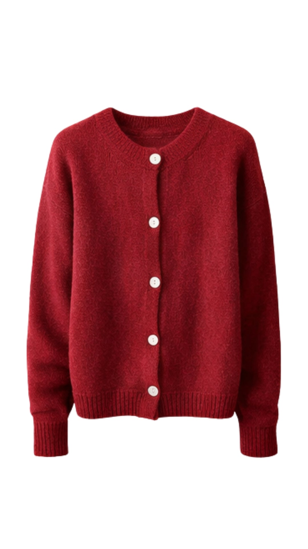 Reyna Soft Alpaca Cardigan - Dark Cherry