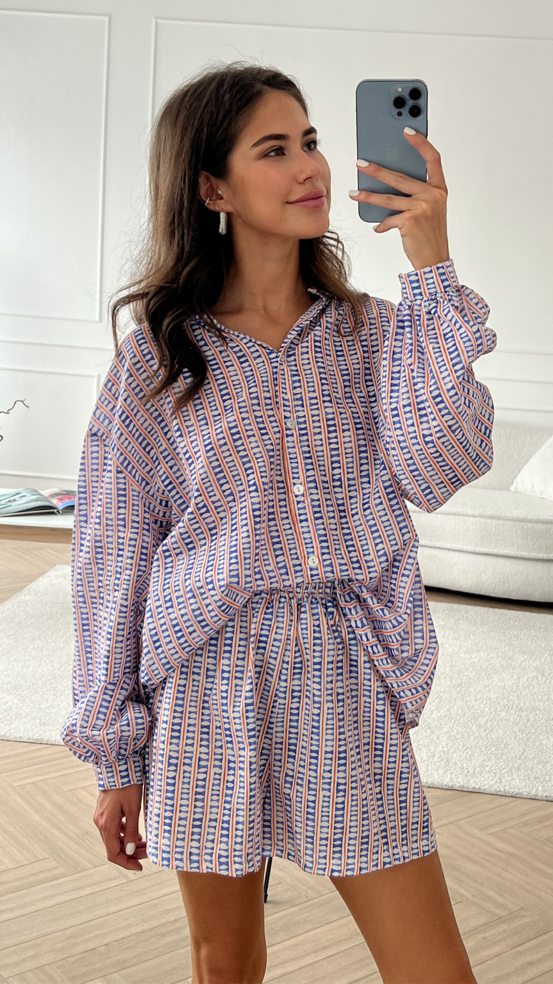 Ligia Cotton Set - Geometric Ink Print