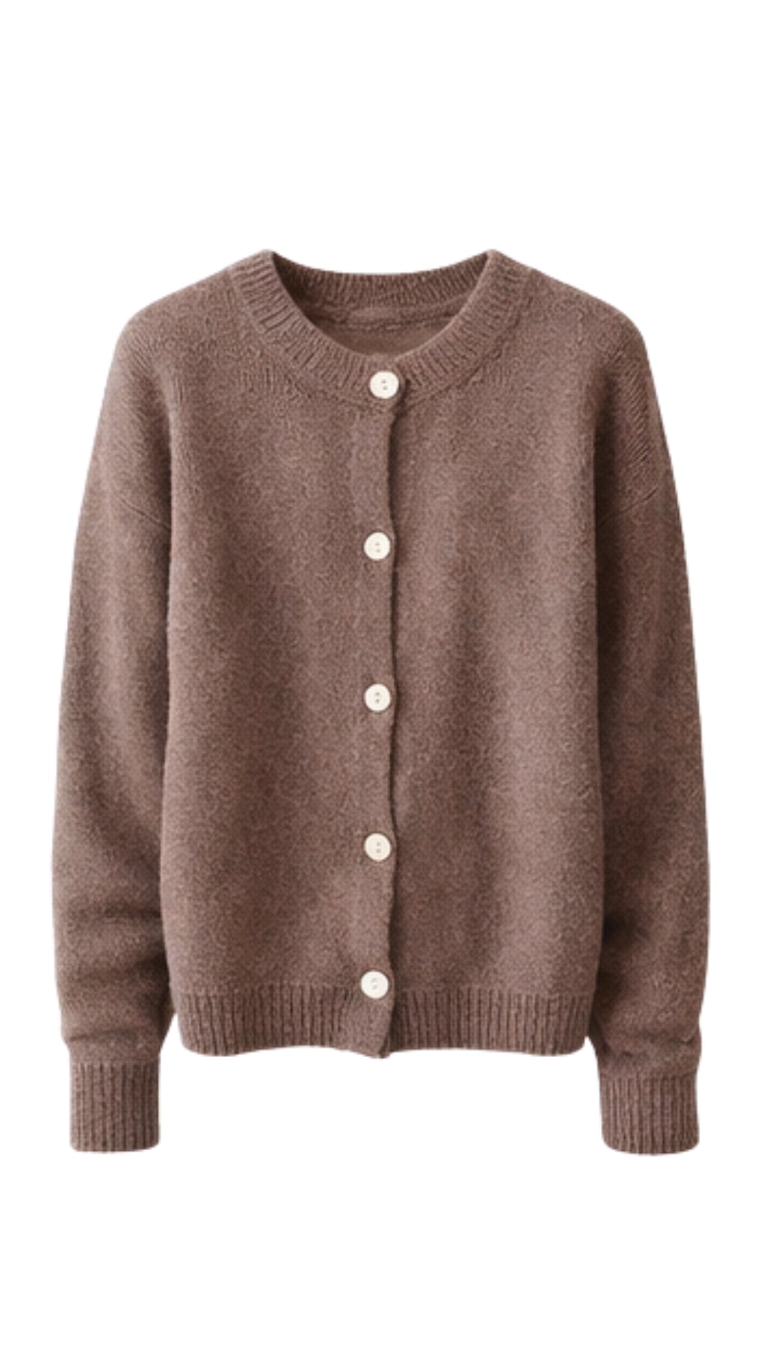 Reyna Soft Alpaca Cardigan - Mocha Mousse