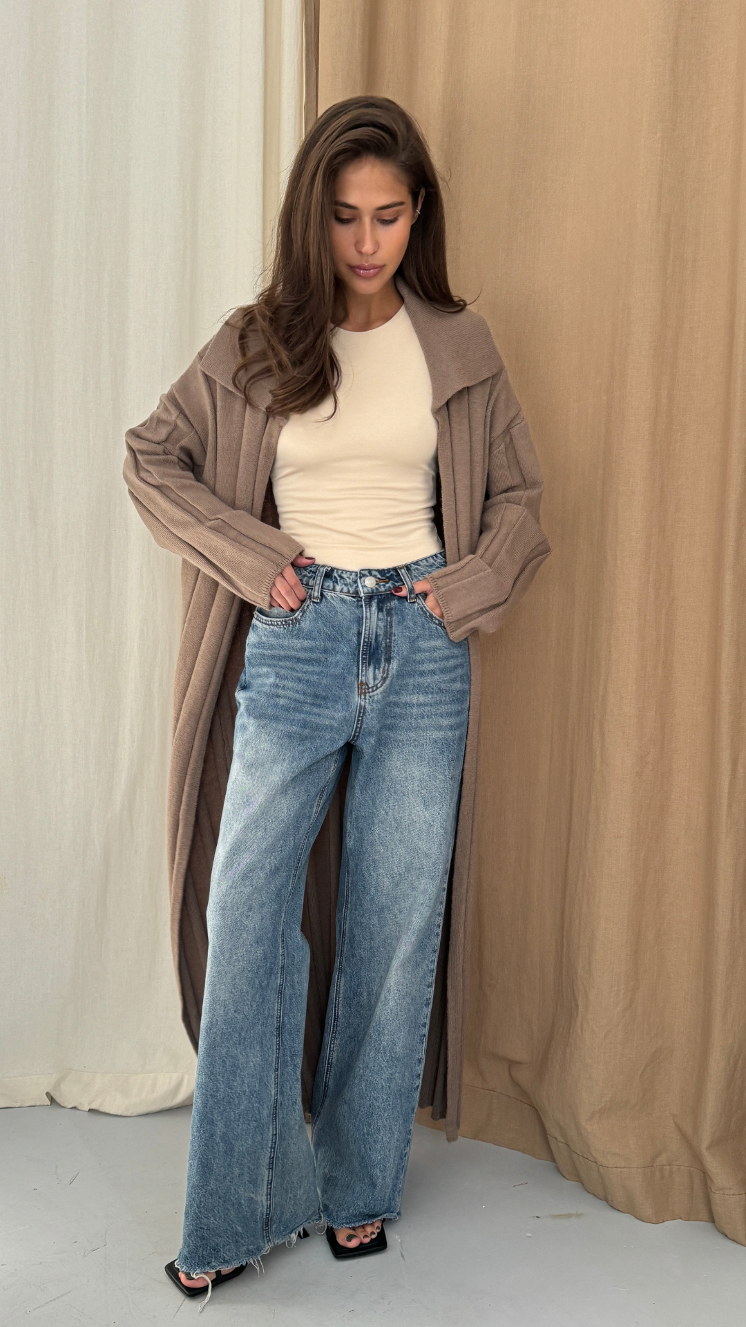 Dasha Cardigan - Warm Taupe