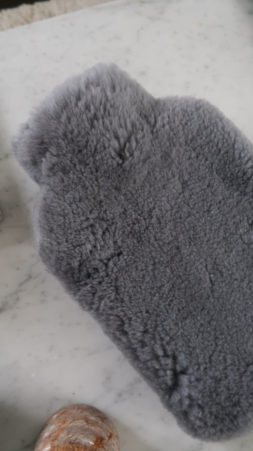 Sheepskin Hot Water Bottle - Anthracite