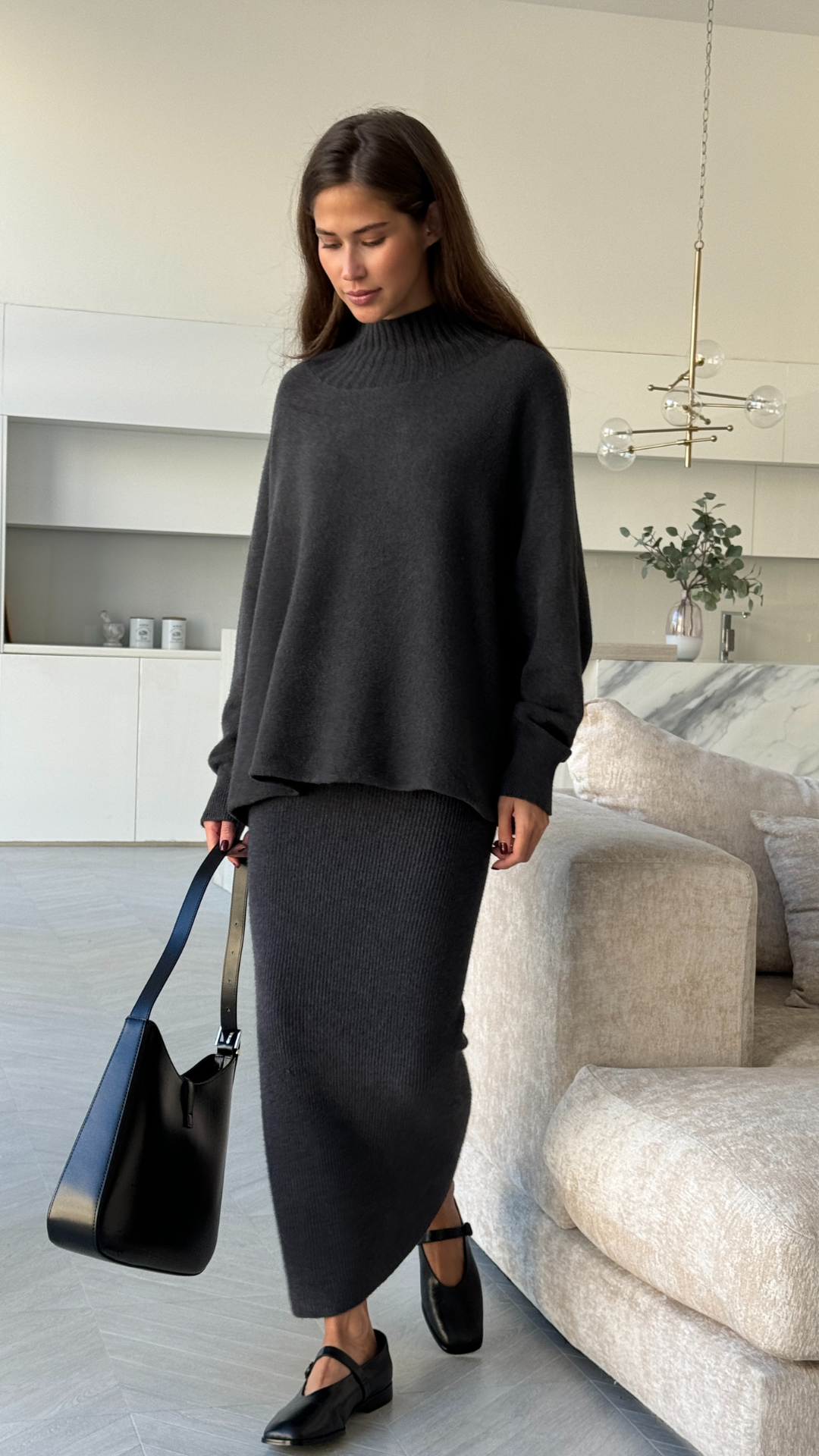 ALMA SWEATER - ANTHRACITE