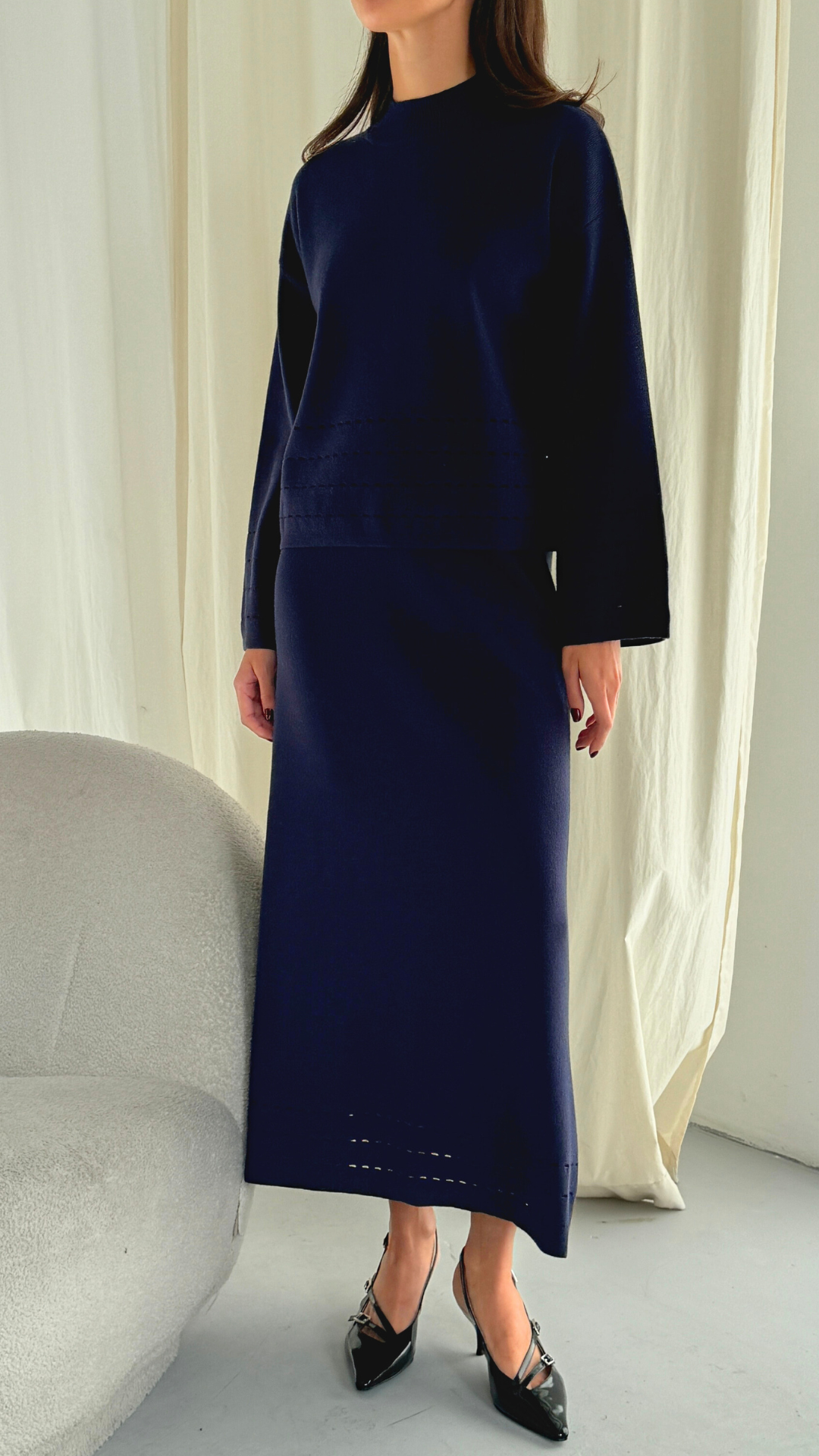 Blair Skirt - Navy