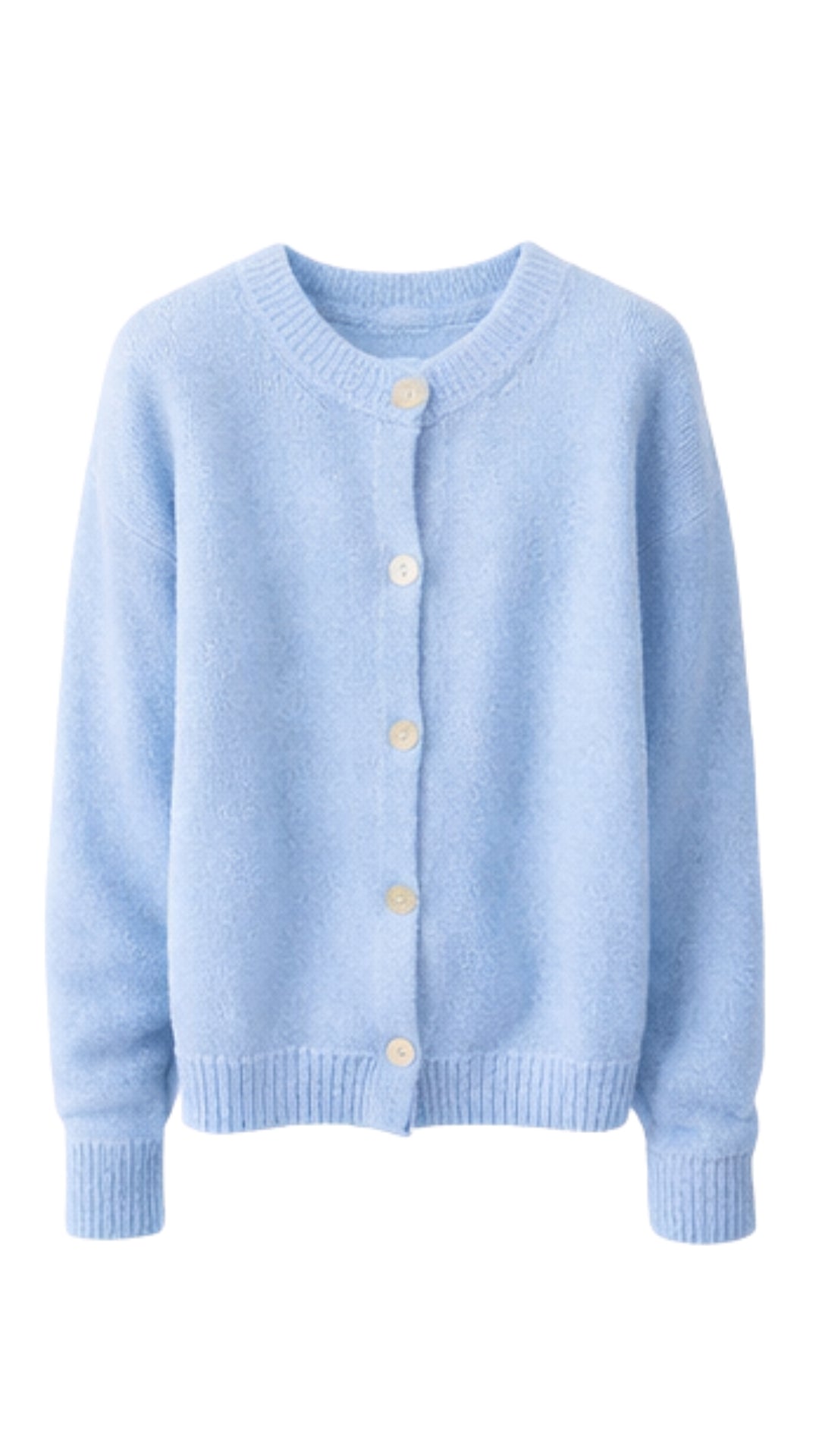 Reyna Soft Alpaca Cardigan- Sky Blue
