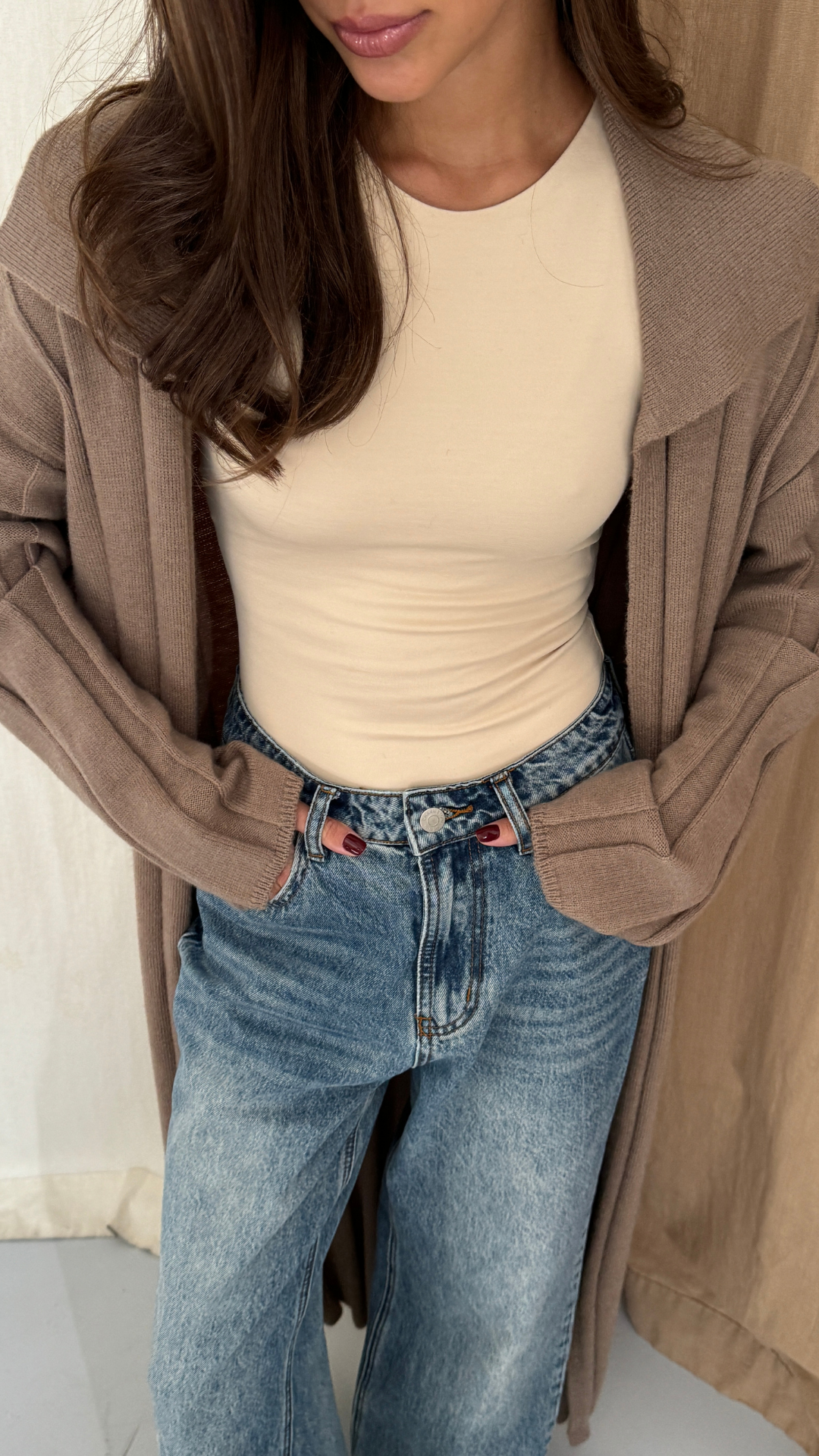 Dasha Cardigan - Warm Taupe