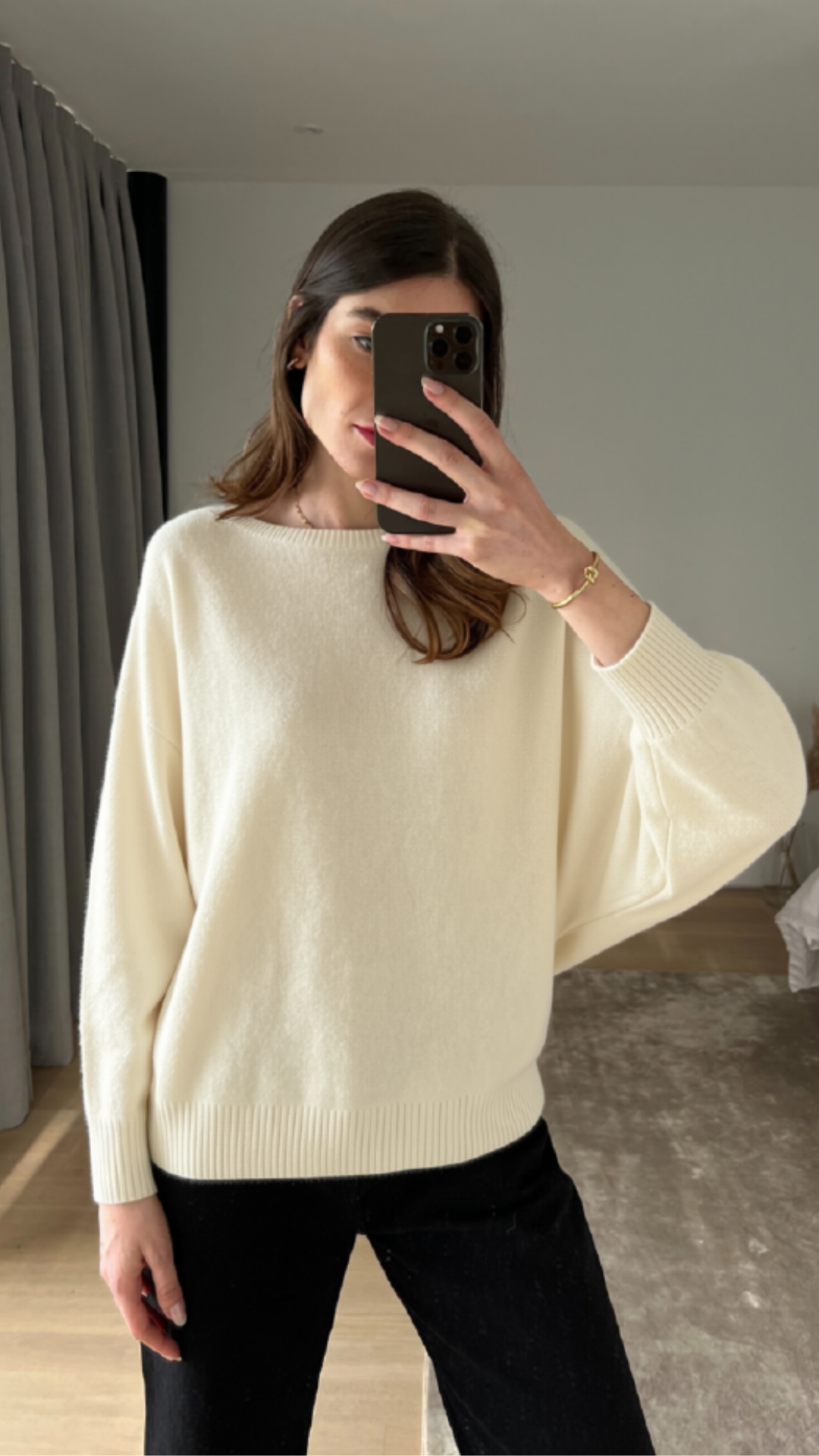 CADEE CASHMERE SWEATER - IVORY