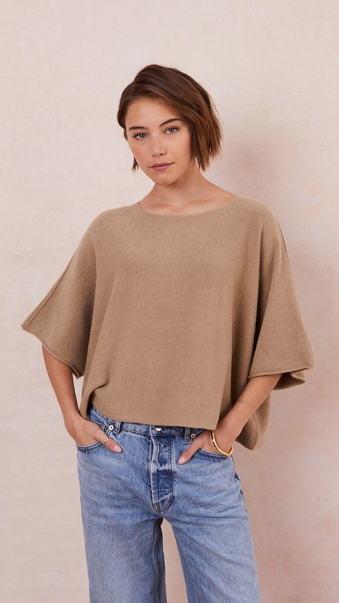 Ana Knitted Top - Sand