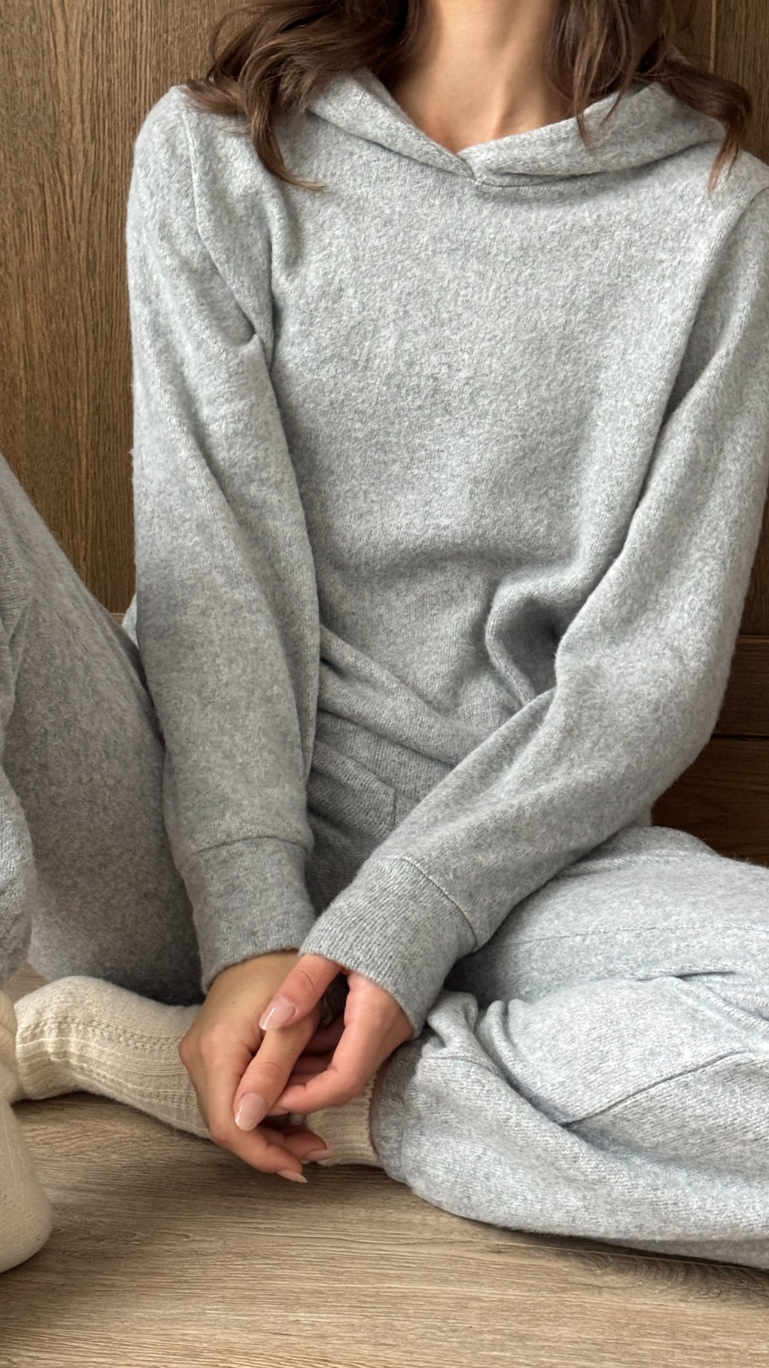 Cara Lounge Knit Set - Grey